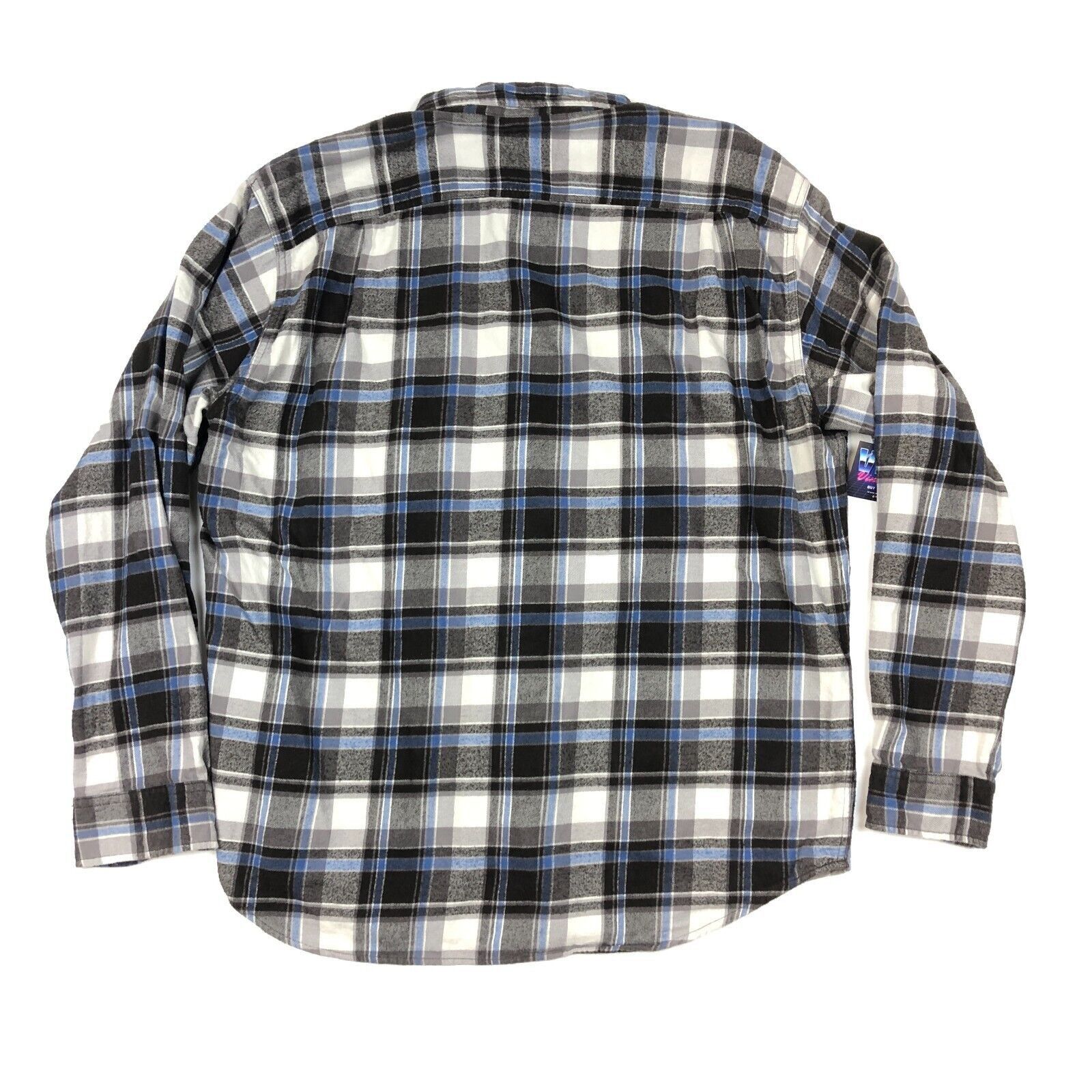 Uniqlo Uniqlo Blue Black Gray Button Up Flannel Size XL Mens B9 Size US XL / EU 56 / 4 - 5 Thumbnail