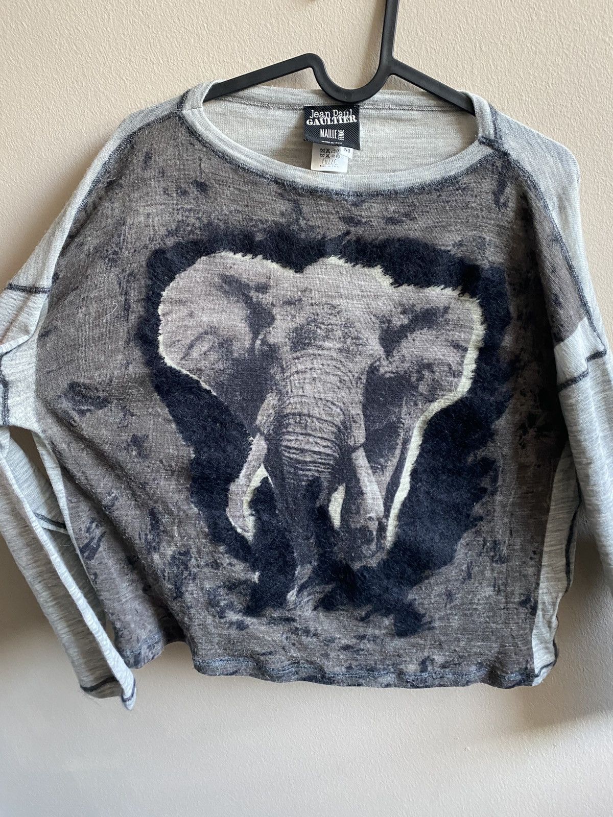 Jean Paul Gaultier Jean Paul Gaultier 1996 Vintage Elefant Mesh Longsleeve Size M / US 6-8 / IT 42-44 - 4 Thumbnail