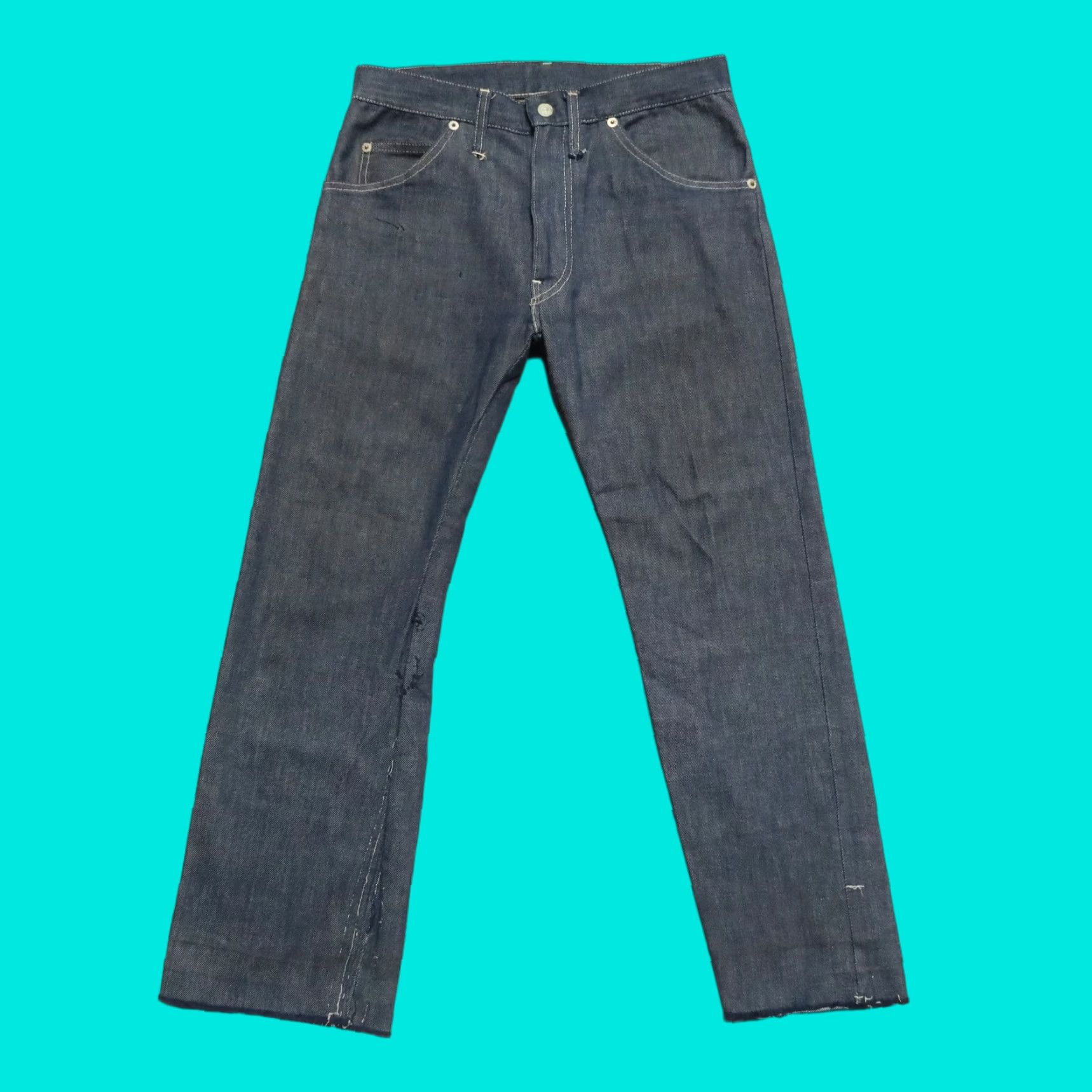 Levi's VINTAGE Levi's 501 Denim Jeans Men Dark Wash Size 28 Distressed Made in USA 90s Size US 28 / EU 44 - 1 Thumbnail