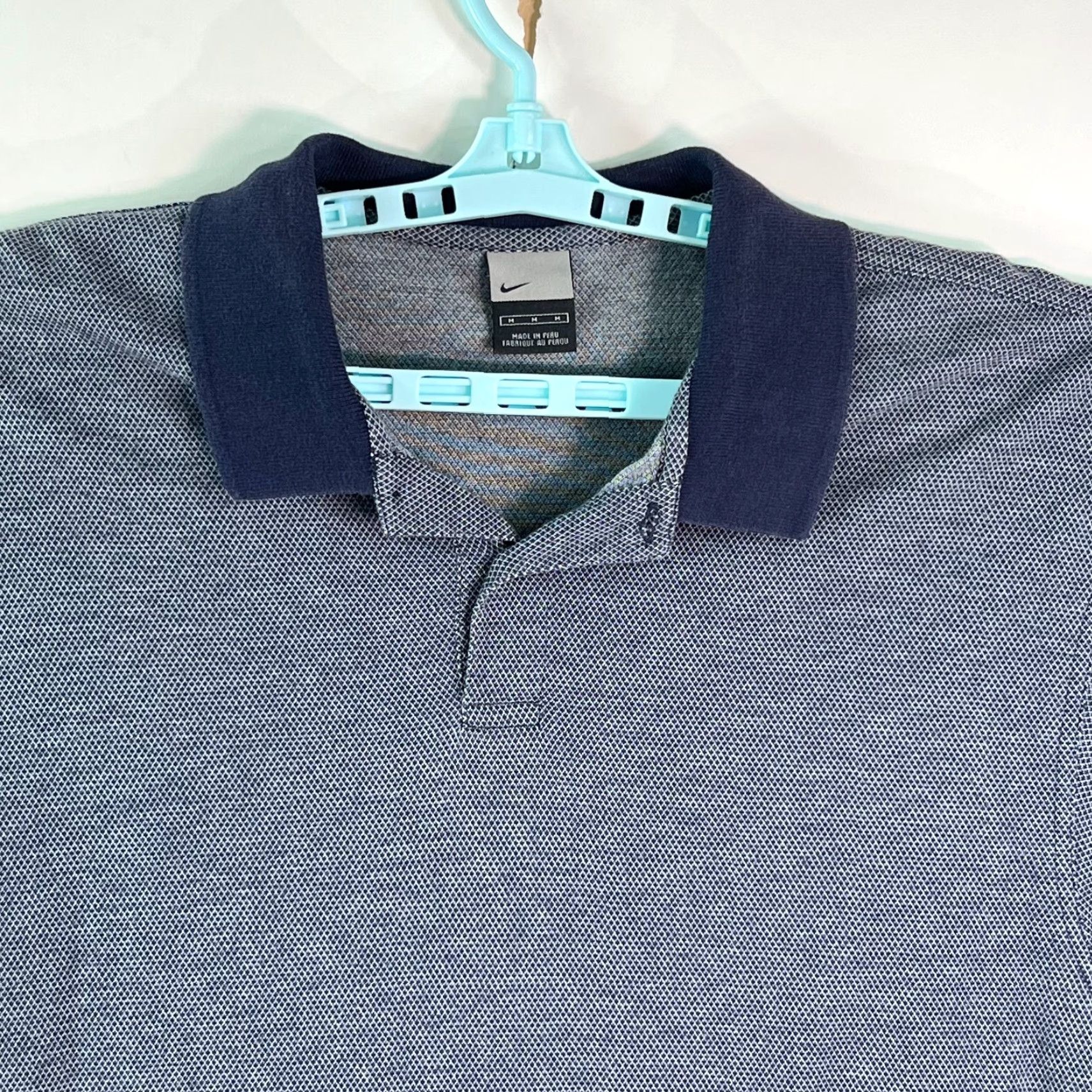 Nike Nike Polo Shirt Blue Short Sleeve Polo M Mens Cotton Knit Collared Pullover Casual Shirt Size US M / EU 48-50 / 2 - 3 Thumbnail