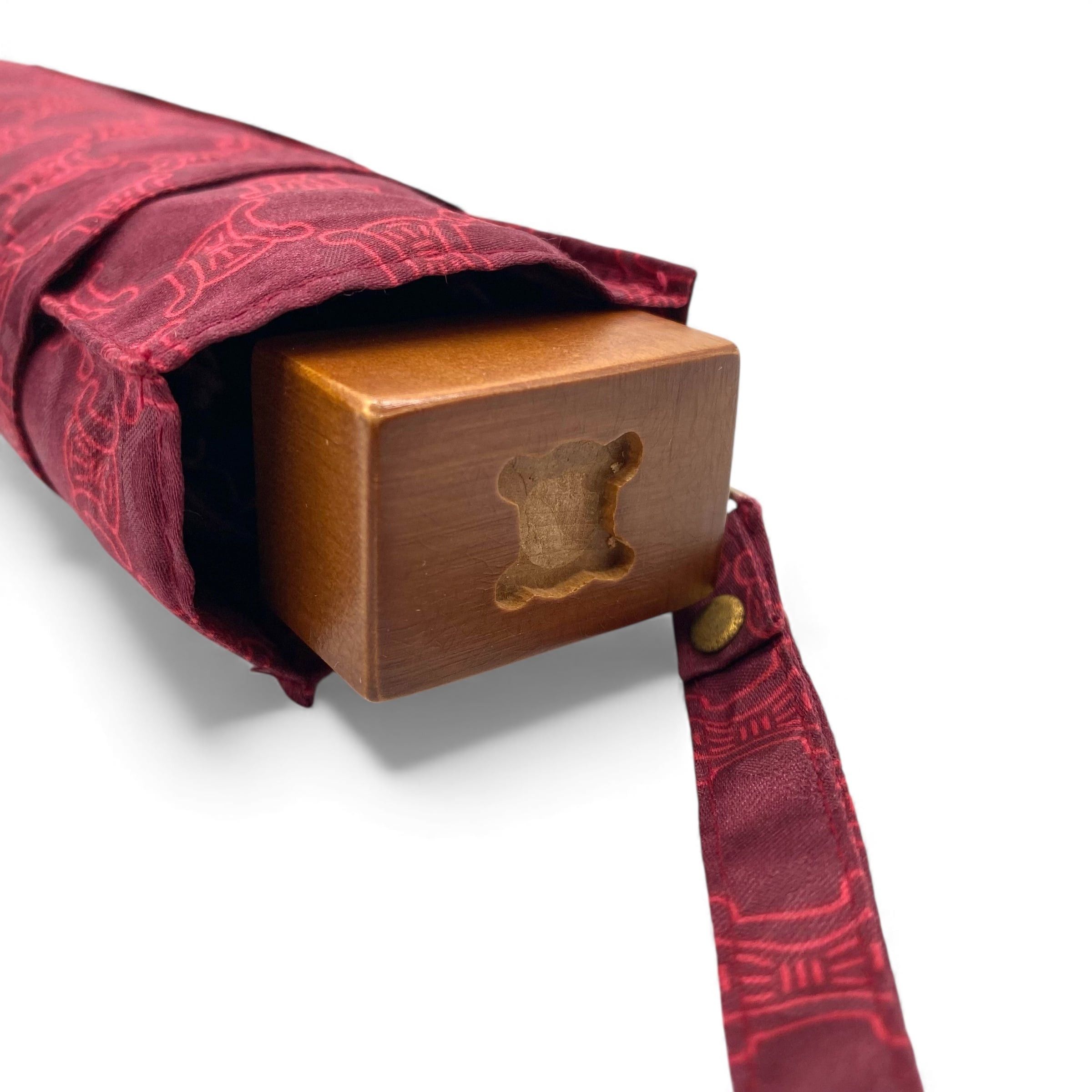 Celine CELINE Folding Umbrella Bordeaux Size ONE SIZE - 7 Thumbnail