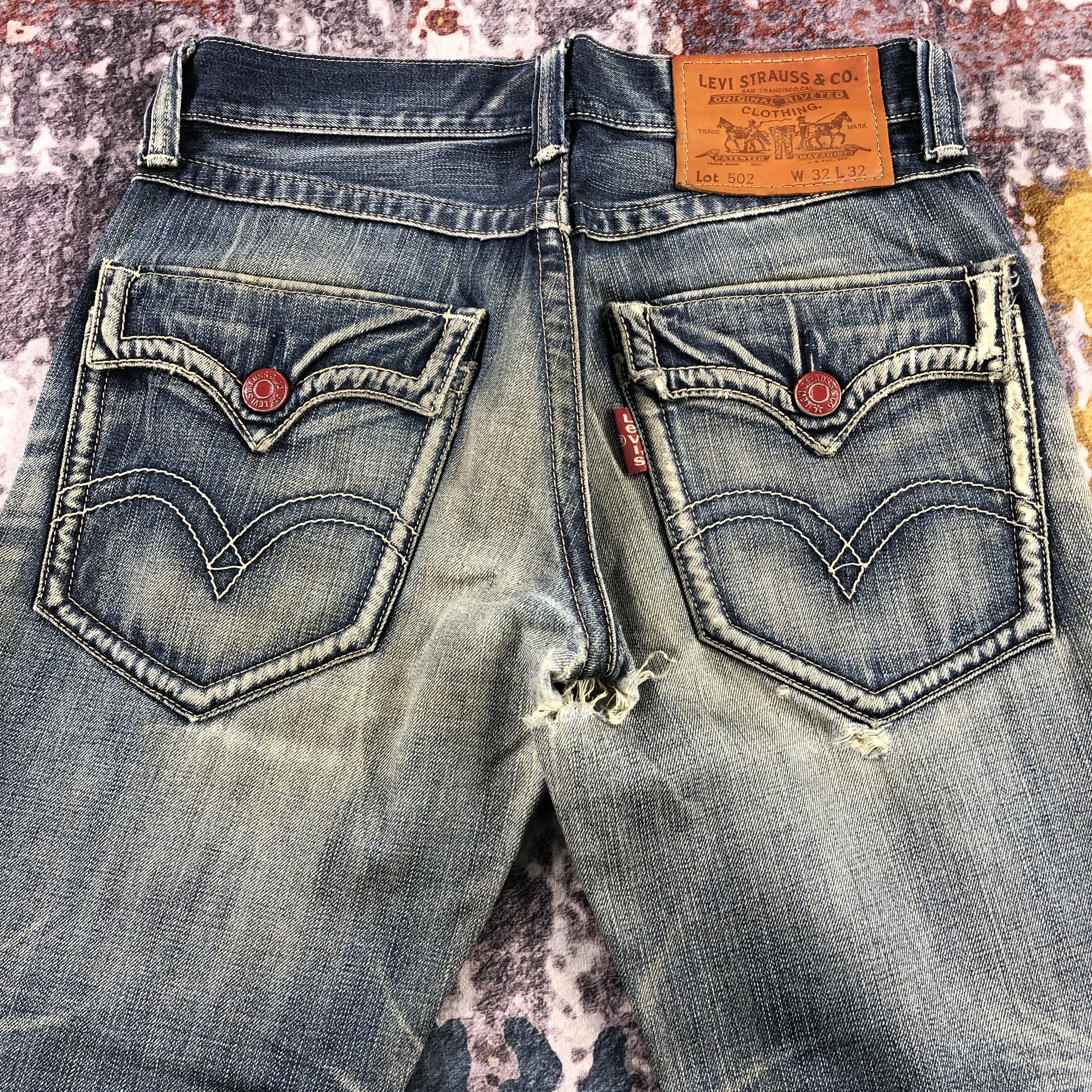 Levi's × Vintage 90s Vintage Blue Wash Levis 502 Jeans-JM2771 Size US 34 / EU 50 - 5 Thumbnail