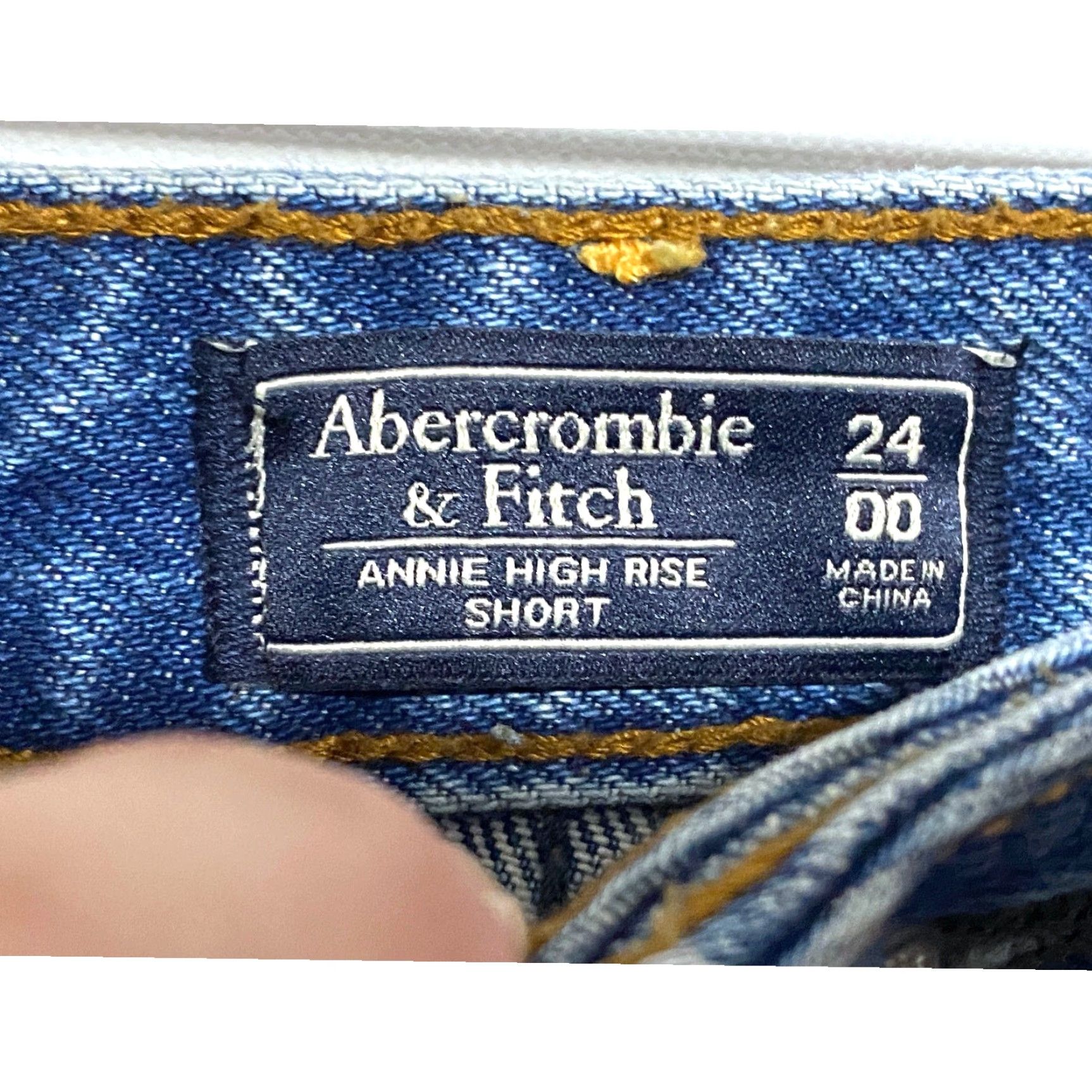 Abercrombie & Fitch Abercrombie & Fitch Annie Denim High Rise Jean Shorts 00 Cut Off Boho Summer Shorts Womens 00 Regular Blue Hippie Festival Bohemian 2.5 Inseam Size 24" / US 00 / IT 34 - 5 Thumbnail