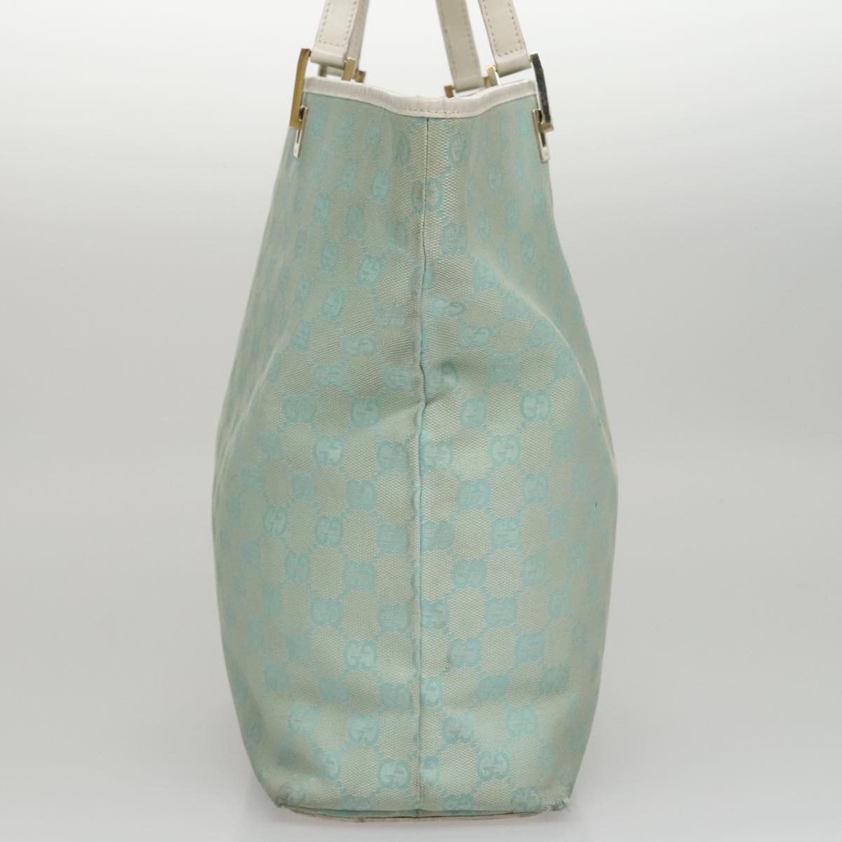 Gucci GUCCI GG Canvas Tote Bag Peppermint White Size ONE SIZE - 5 Thumbnail