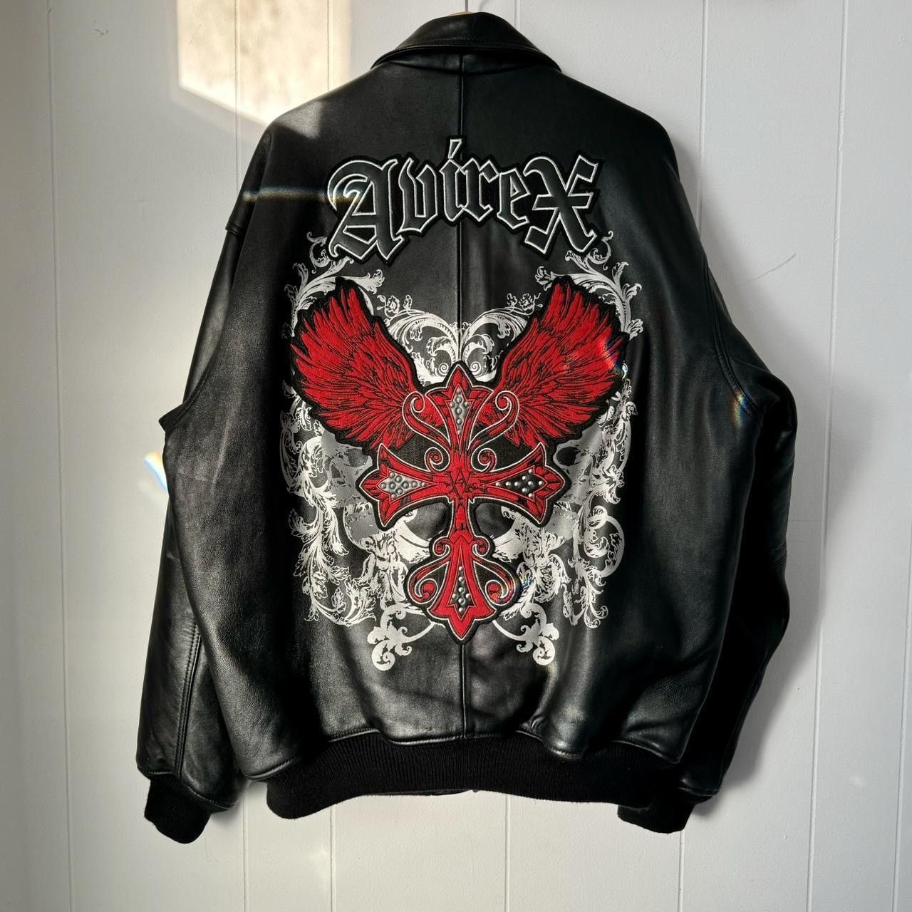 Avirex Nitro run leather jacket L | Grailed