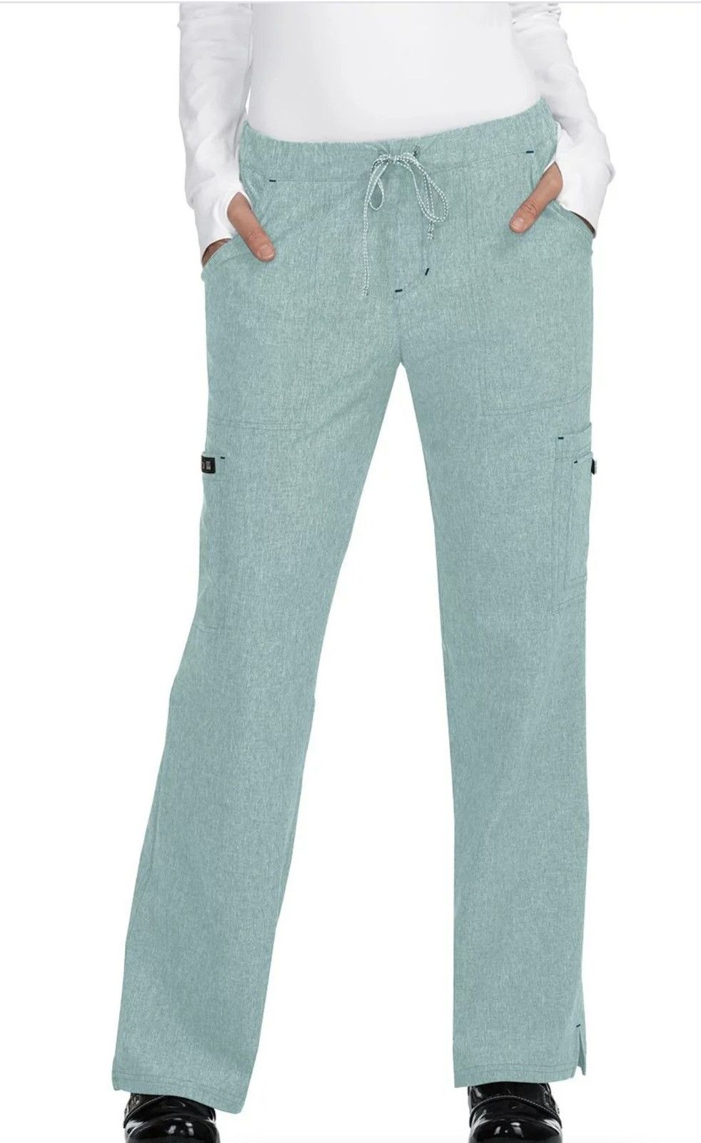 Kings Of Indigo Koi Low Rise Holly Heather Sage Cargo Pants Size 3XL Petite Size 42" / US 20 - 1 Thumbnail