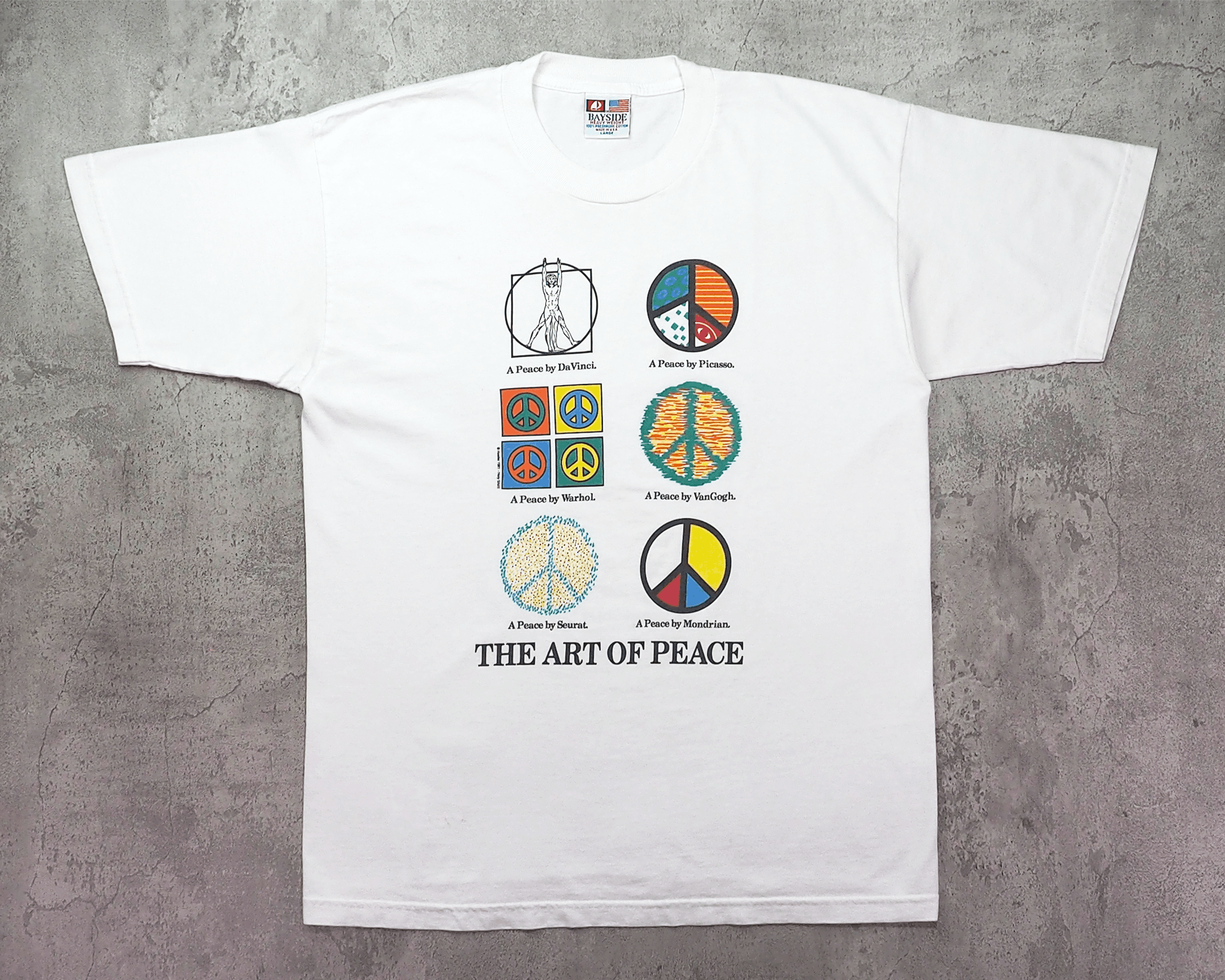 Vintage Vintage 1990s The Art Of Piece Graphic Shirt L Size US L / EU 52-54 / 3 - 1 Thumbnail