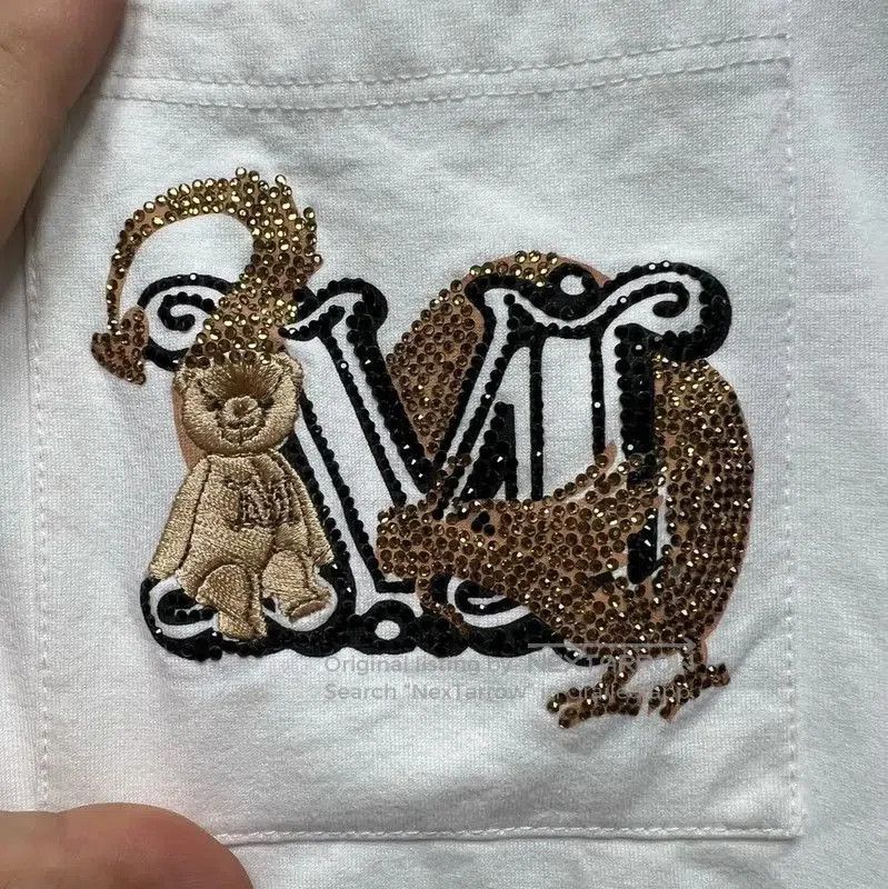 Max Mara MaxMara White Cotton Embroidered Logo T-Shirt . Size M / US 6-8 / IT 42-44 - 3 Thumbnail