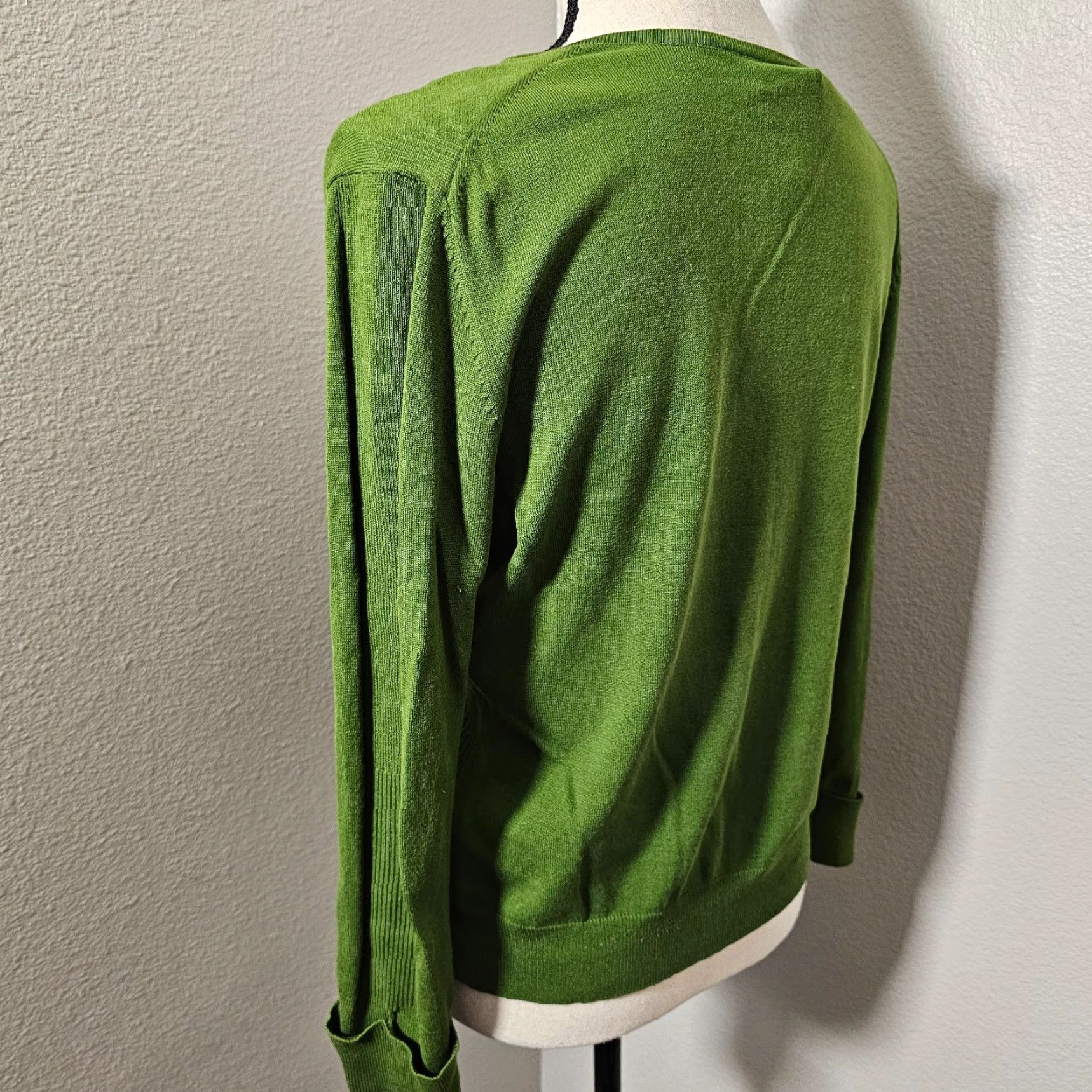 Vintage Vintage Spenser Jeremy Sweater Size L Green Knit Long Sleeve V-Neck Ribbed Size L / US 10 / IT 46 - 3 Thumbnail
