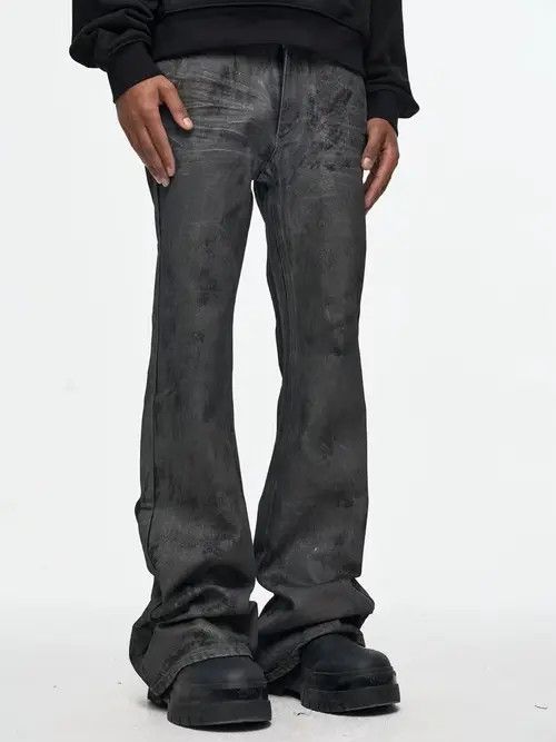 Japanese Brand × Jean Vintage Baggy Flared Jeans Size US 28 / EU 44 - 4 Thumbnail