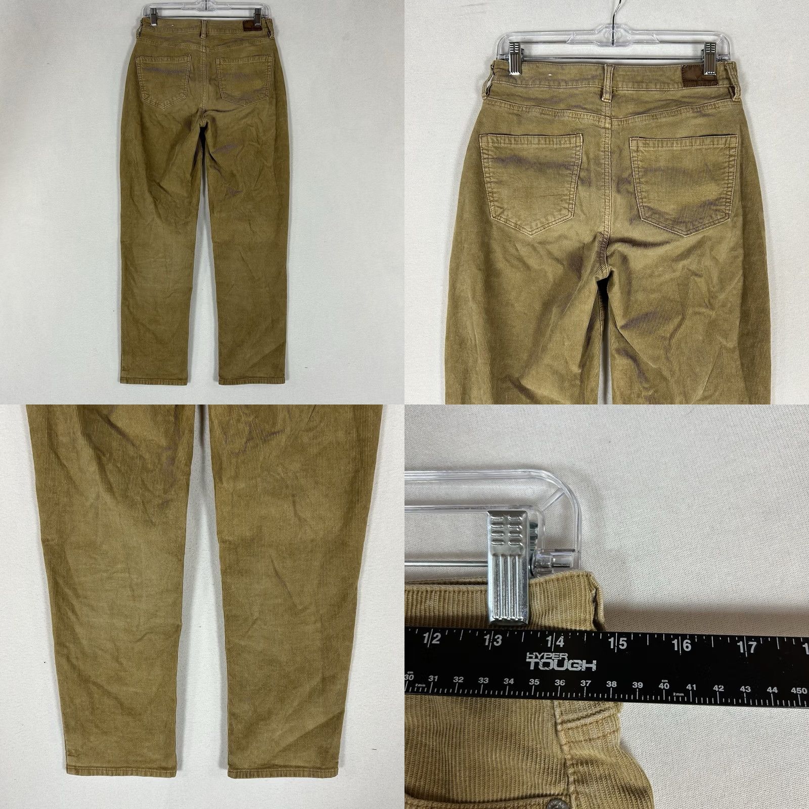 American Eagle Outfitters American Eagle Womens 4 Regular Stretch Mom Straight Jean Corduroy High Rise AEO Brown 5-Pocket Denim Jeans Modern 80s Distinctive Rise High Size 27" / US 4 / IT 40 - 8 Thumbnail