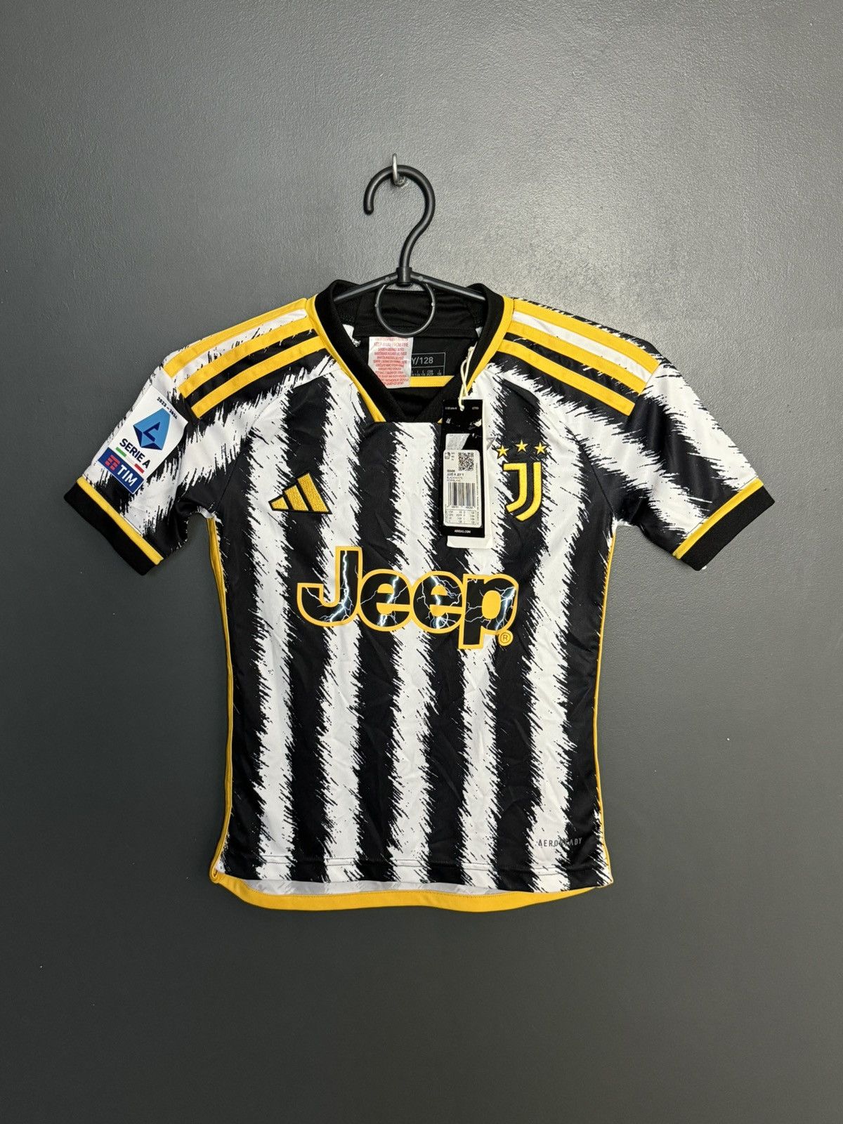 Adidas KIDS Juventus 23/24 Home Pogba Football Jersey T-Shirt Size US XS / EU 42 / 0 - 2 Thumbnail