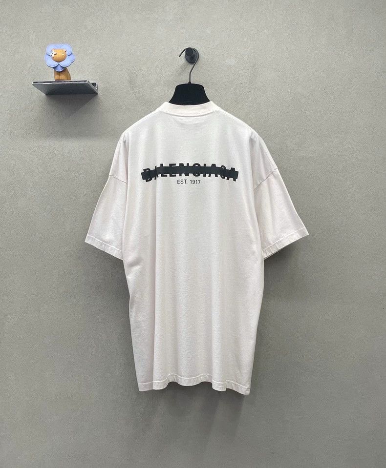 Balenciaga Balenciaga Logo Letter Printed Short Sleeve Size US M / EU 48-50 / 2 - 2 Thumbnail