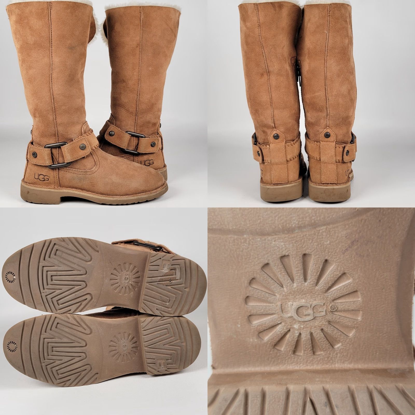 Ugg UGG Boots Women 5 US 36 EU Chestnut Brown Slip-On Lined Sheepskin Suede Flat Fall Winter Spring Womens Size US 6 / IT 36 - 9 Thumbnail