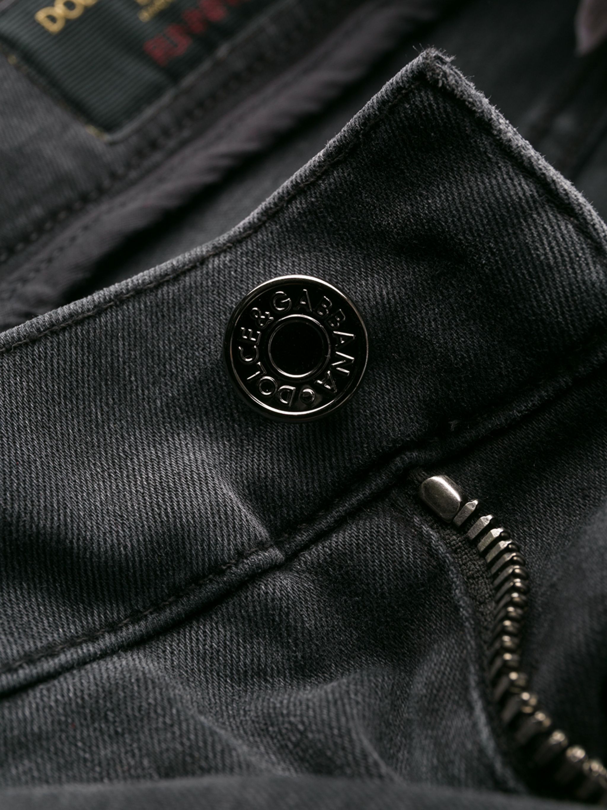 Dolce & Gabbana o1y0125 Logo Jeans in Black Size US 28 / EU 44 - 6 Thumbnail