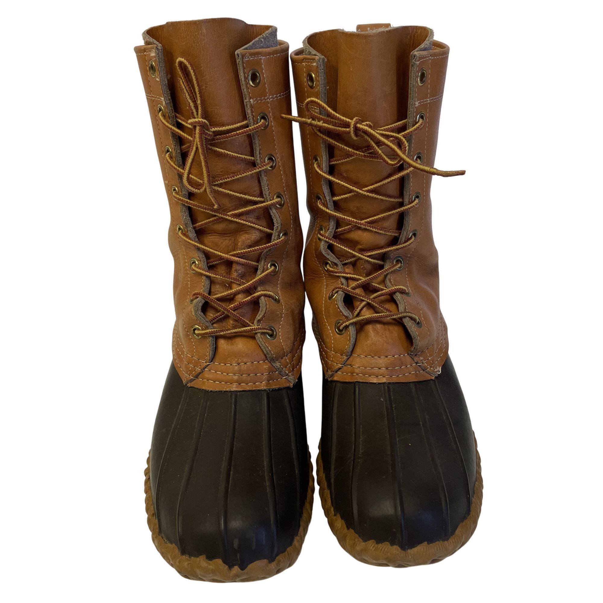 L.L. Bean Vtg LL BEAN Duck Boots Leather Maine Hunting Shoes 8 Size US 8 / EU 41 - 3 Thumbnail
