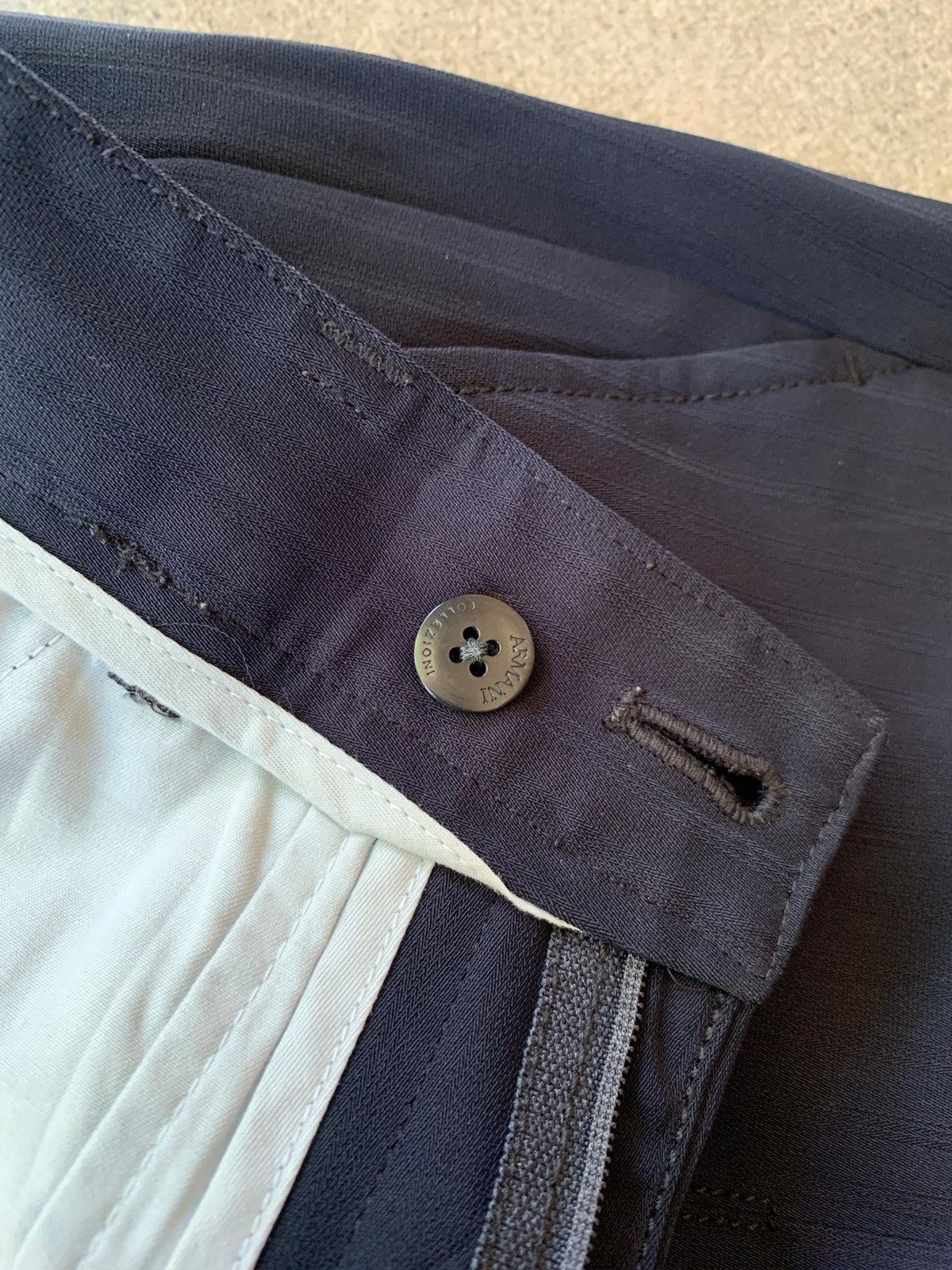 Armani Collezioni FREE TAX! Shadow Striped Trousers Size US 32 / EU 48 - 6 Thumbnail