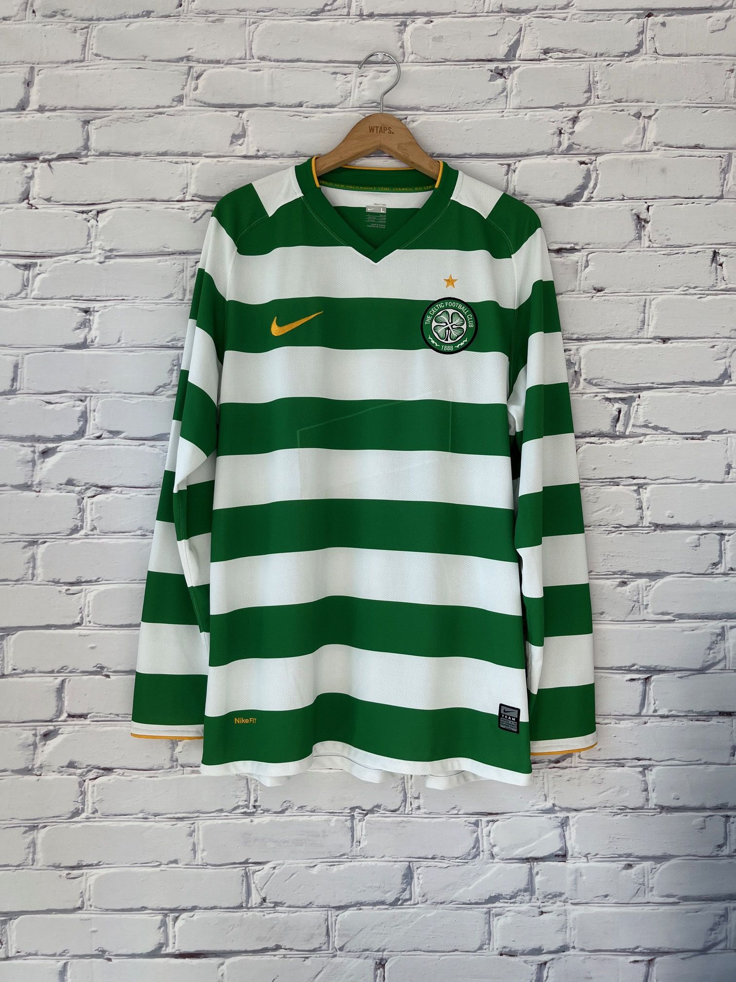 Celtic Long Sleeve Celtic Fc Home Kit Vintage Nike Celtic FC 2007