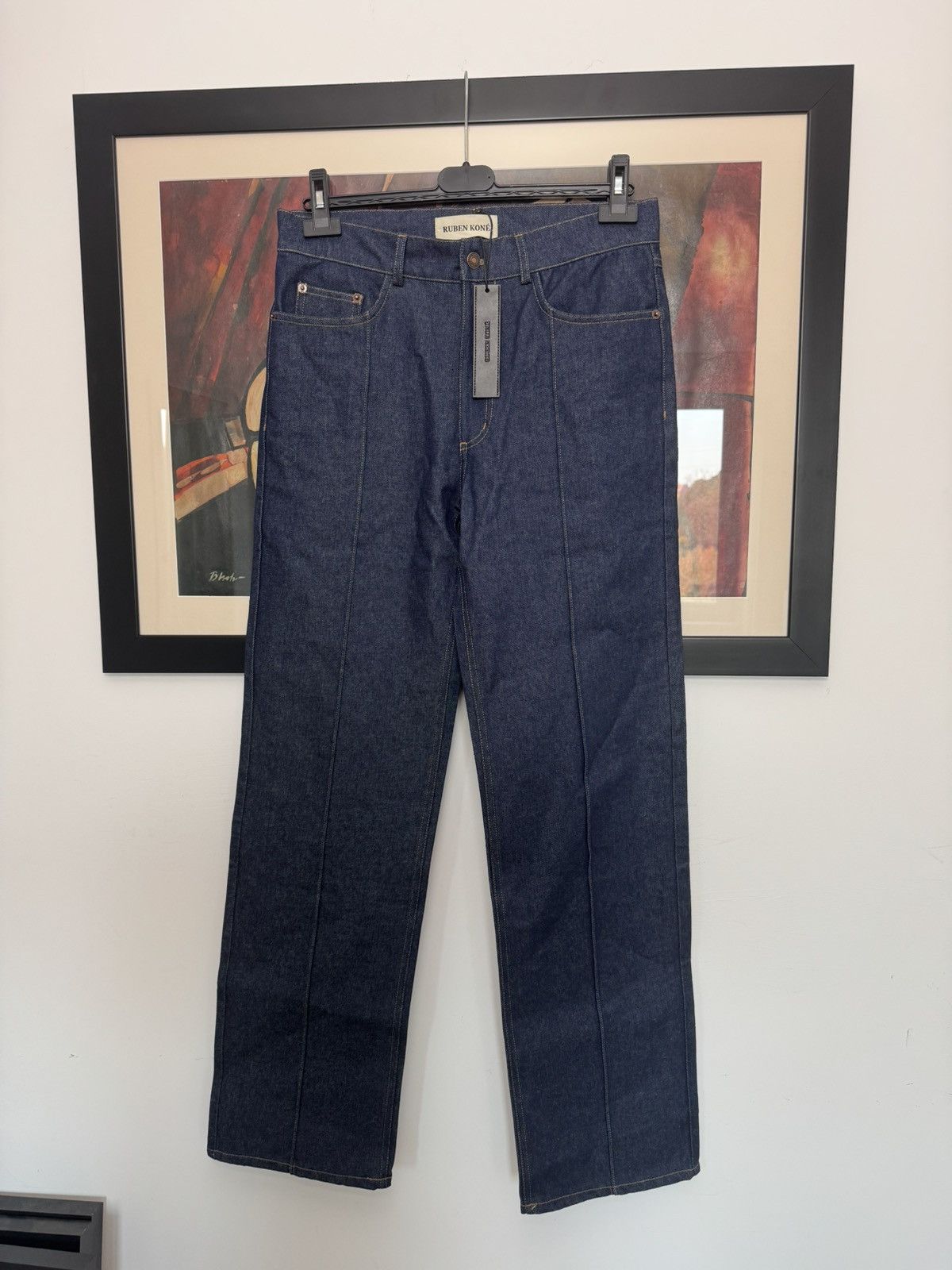 Ruben Kone Ruben Kone Indigo Raw Denim Jeans Blue High Quality Rare Size US 30 / EU 46 - 1 Thumbnail