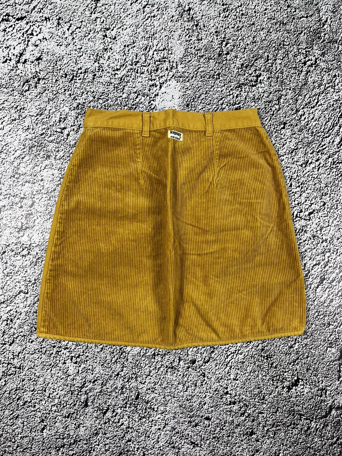 Replay Vintage Y2K faded Replay corduroy zip cargo mini skirt 00s Size 27" / US 4 / IT 40 - 7 Thumbnail