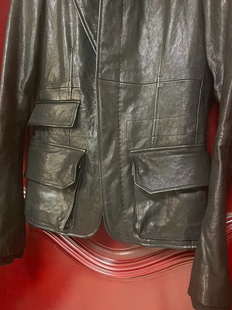 Haider Ackermann Haider Ackermann Asymmetric leather suit jacket Size 38S - 5 Thumbnail