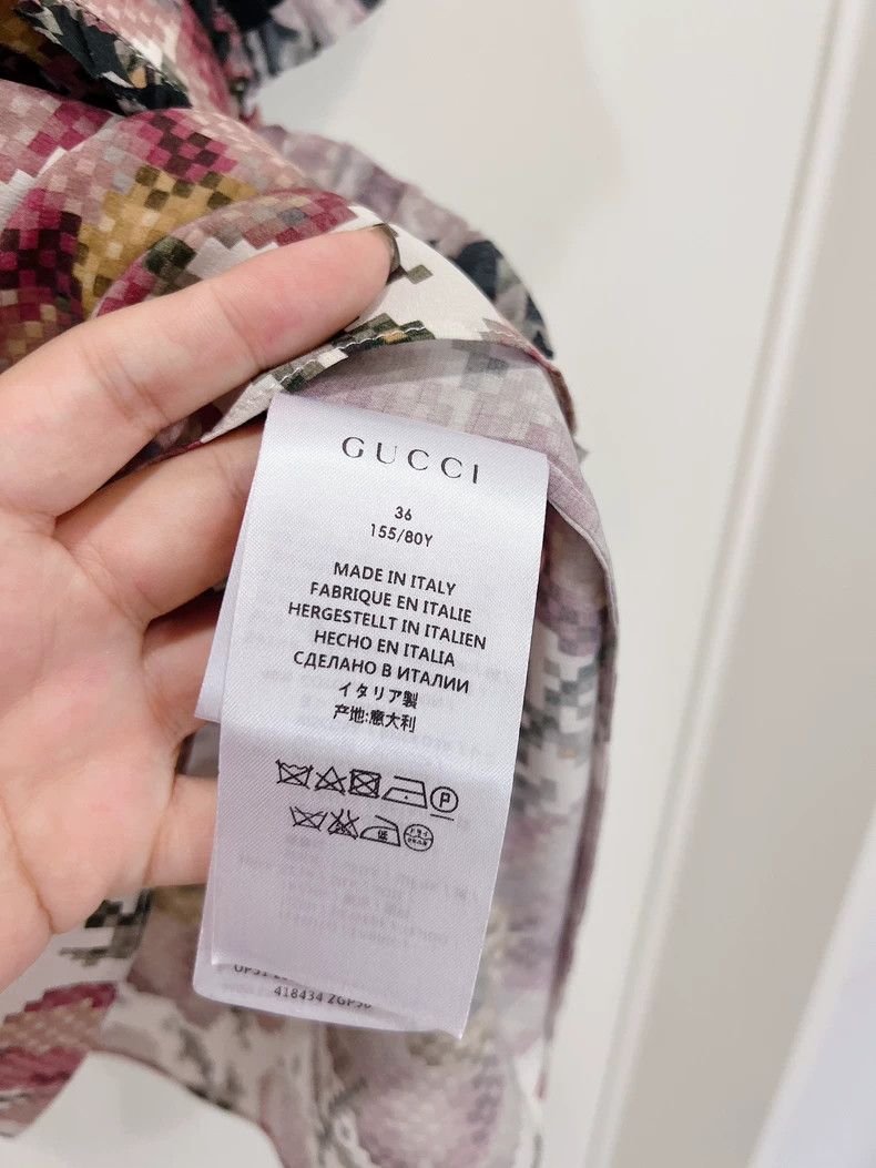 Gucci Gucci Doll collar retro printed shirt short-sleeved T-shirt Size XS / US 0-2 / IT 36-38 - 8 Thumbnail