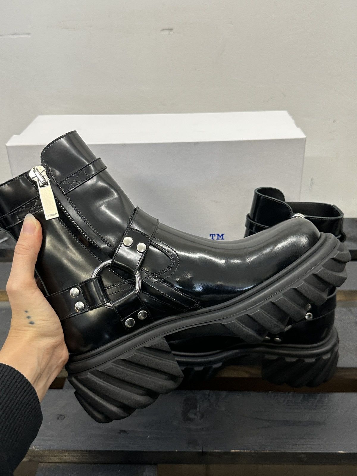Tractor Harness Ankle Boots. Sz 42