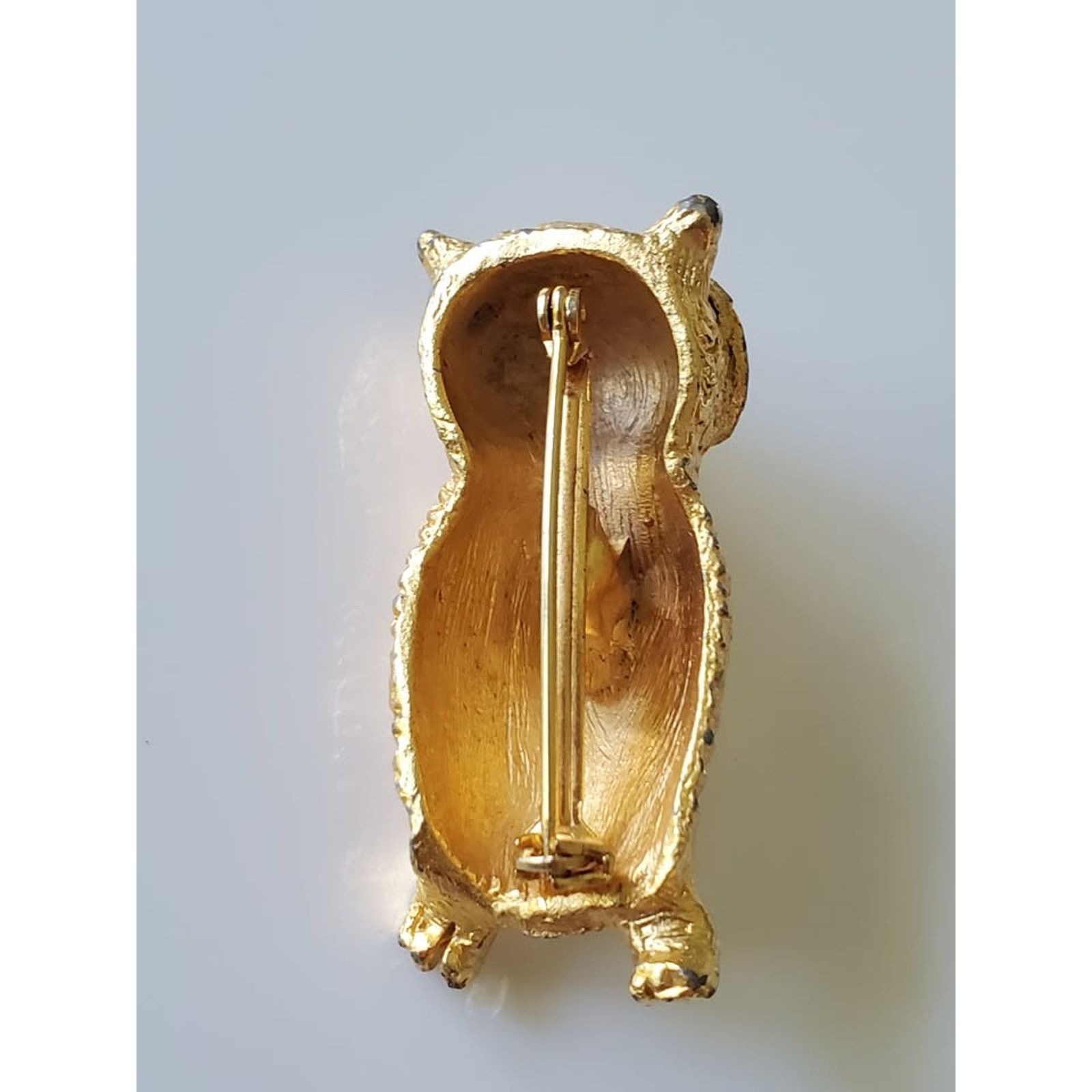 Other Vintage Gold-tone Owl Brooch Size ONE SIZE - 5 Thumbnail