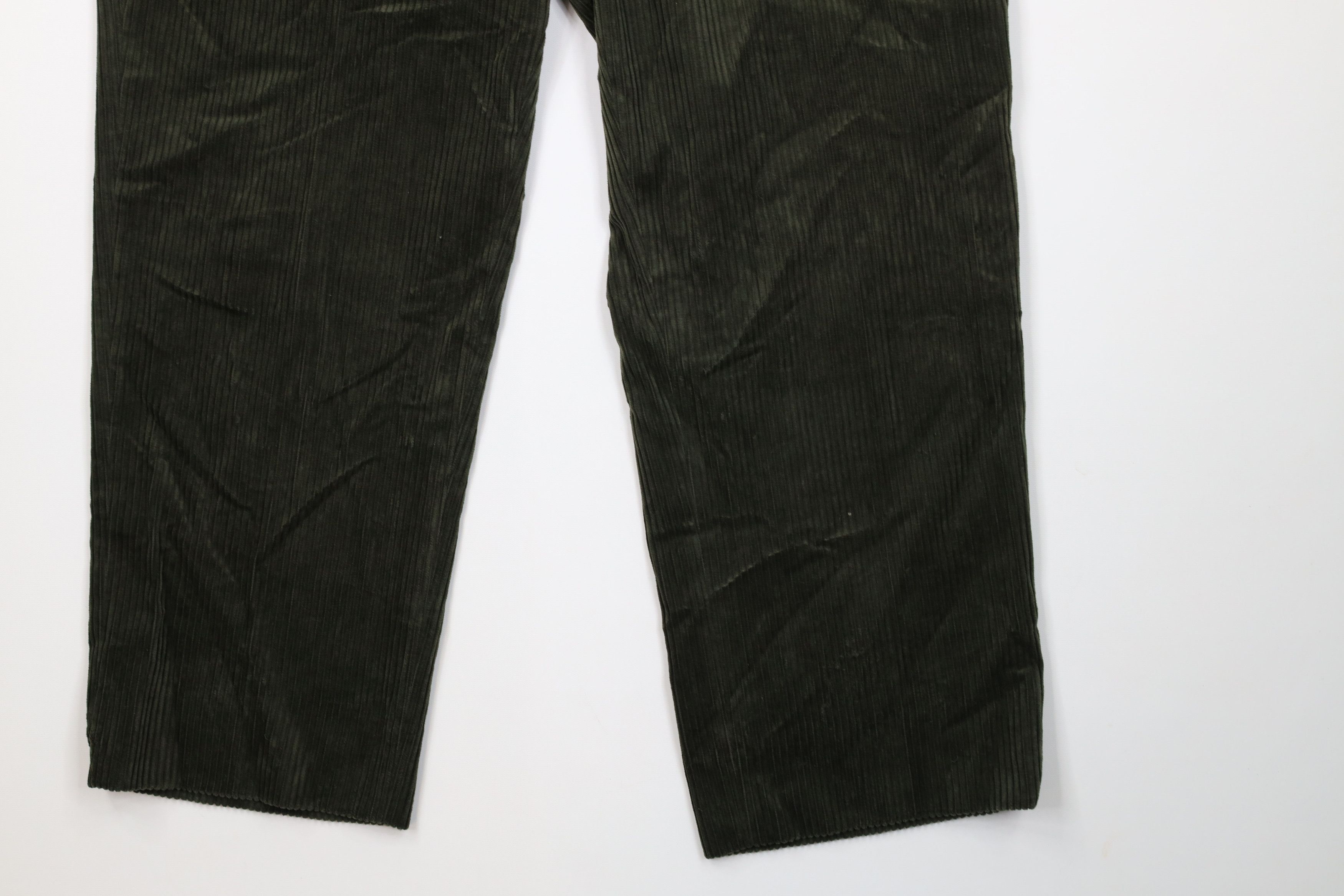 Vintage Vintage 90s Y2K Streetwear Wide Leg Chino Pants Green Size US 38 / EU 54 - 4 Thumbnail