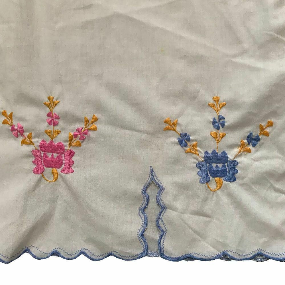 Designer Pre Owned Embroidered White Hand Made Blouse M Size M / US 6-8 / IT 42-44 - 4 Thumbnail