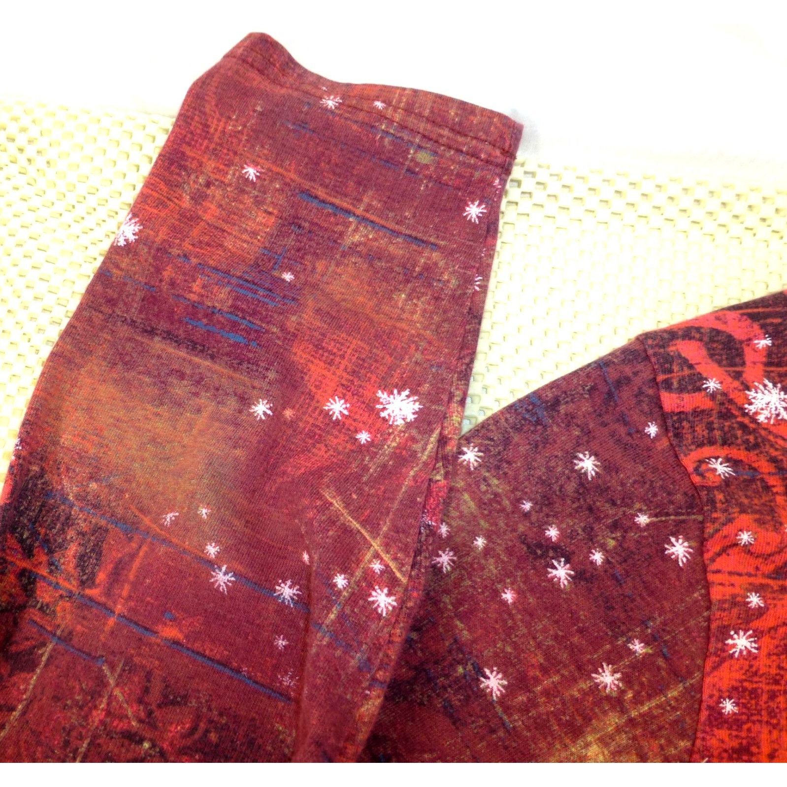 Other Christmas Graphic Red Snowflake Print Top Fresh Women 2X Fre Size XXL / US 16-18 / IT 52-54 - 4 Thumbnail