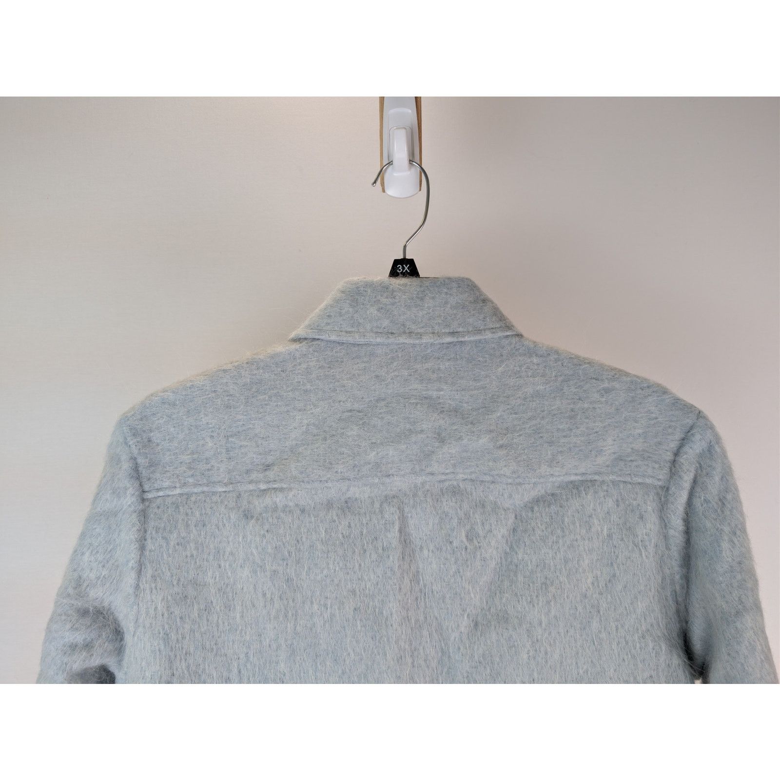 Aime Leon Dore o1rshd1 Long Sleeve Mohair Button up Shirt in Skywriting Size US S / EU 44-46 / 1 - 11 Thumbnail