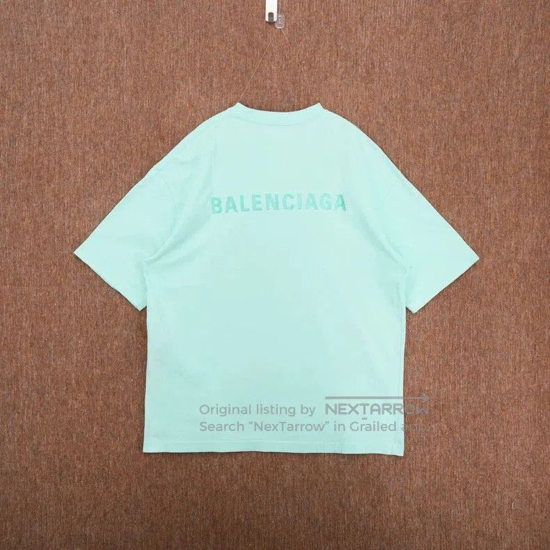 Balenciaga Balenciaga Embroidered Logo Short Sleeve T. Size US M / EU 48-50 / 2 - 2 Thumbnail