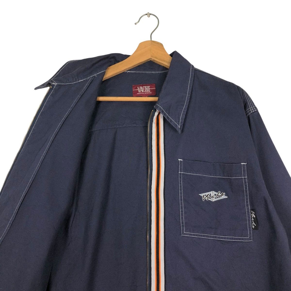 Japanese Brand 🔥VINTAGE ZIPPER JACKET SKATE STREETWEAR VACHE ISSEY MIYAKE Size US L / EU 52-54 / 3 - 12 Thumbnail