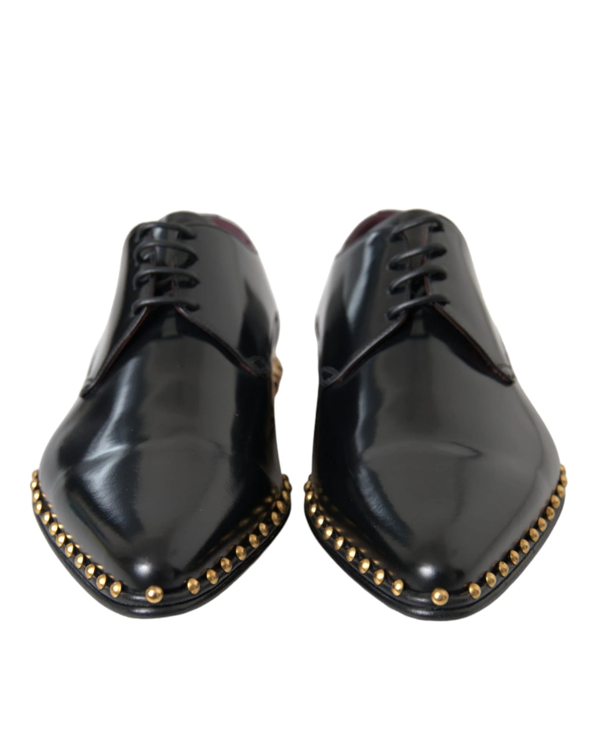 Dolce & Gabbana o1y0125 Leather Laced Shoes in Black Size US 8 / EU 41 - 6 Thumbnail