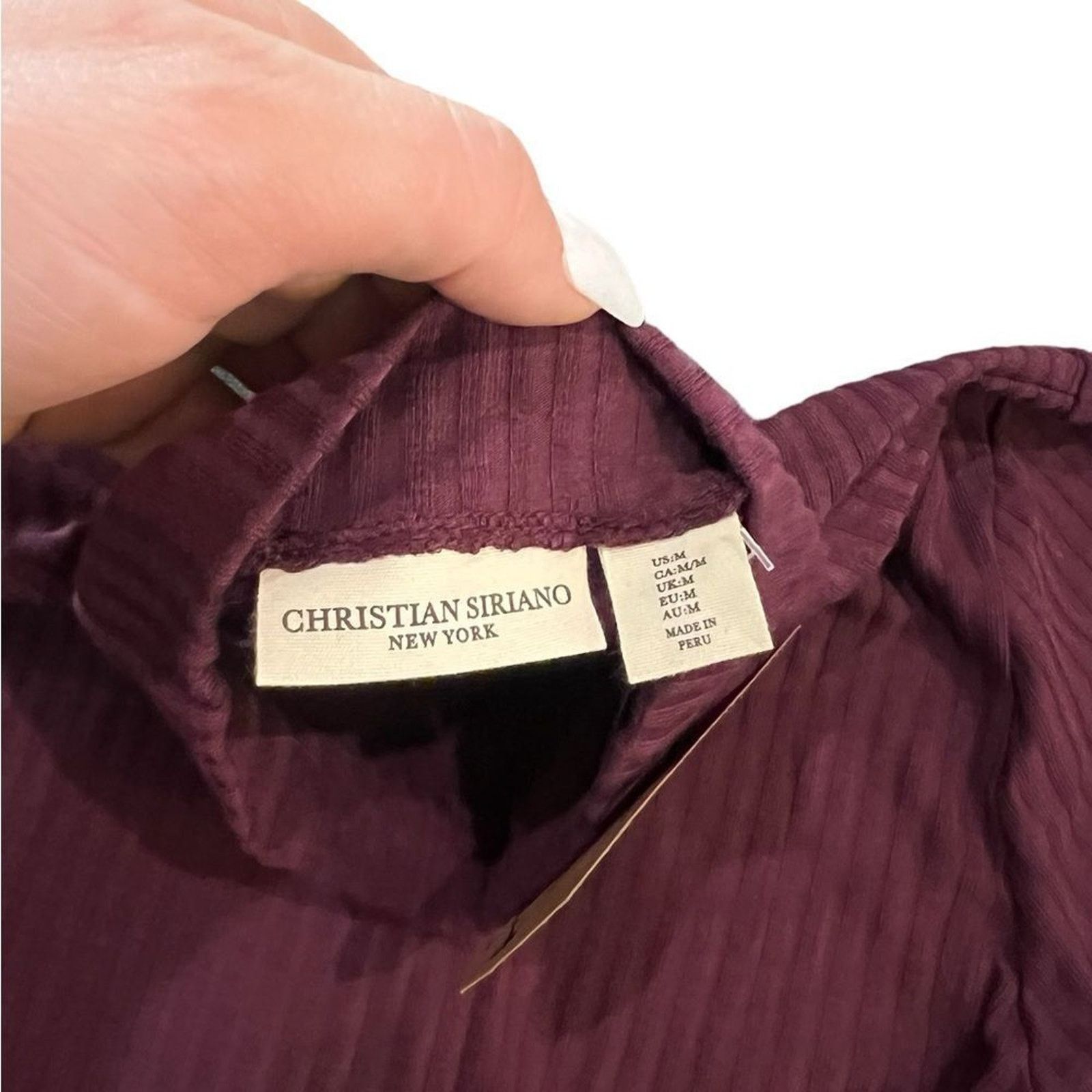 Christian Siriano NWT Christian Siriano Top Womens Medium Ribbed Mock Neck Size M / US 6-8 / IT 42-44 - 4 Thumbnail