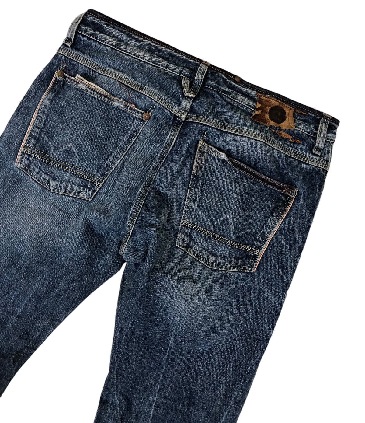 Japanese Brand Japan Rags Heritage Stone Washed Distressed Denim Jeans Size US 32 / EU 48 - 14 Thumbnail