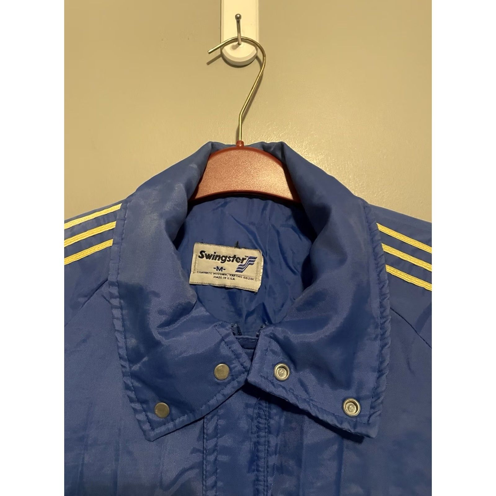 Vintage VINTAGE Swingster Jacket Men M Blue 90s Racing NASCAR Automotive Puffer Full Zip Insulated Mid-Length Size US M / EU 48-50 / 2 - 4 Thumbnail