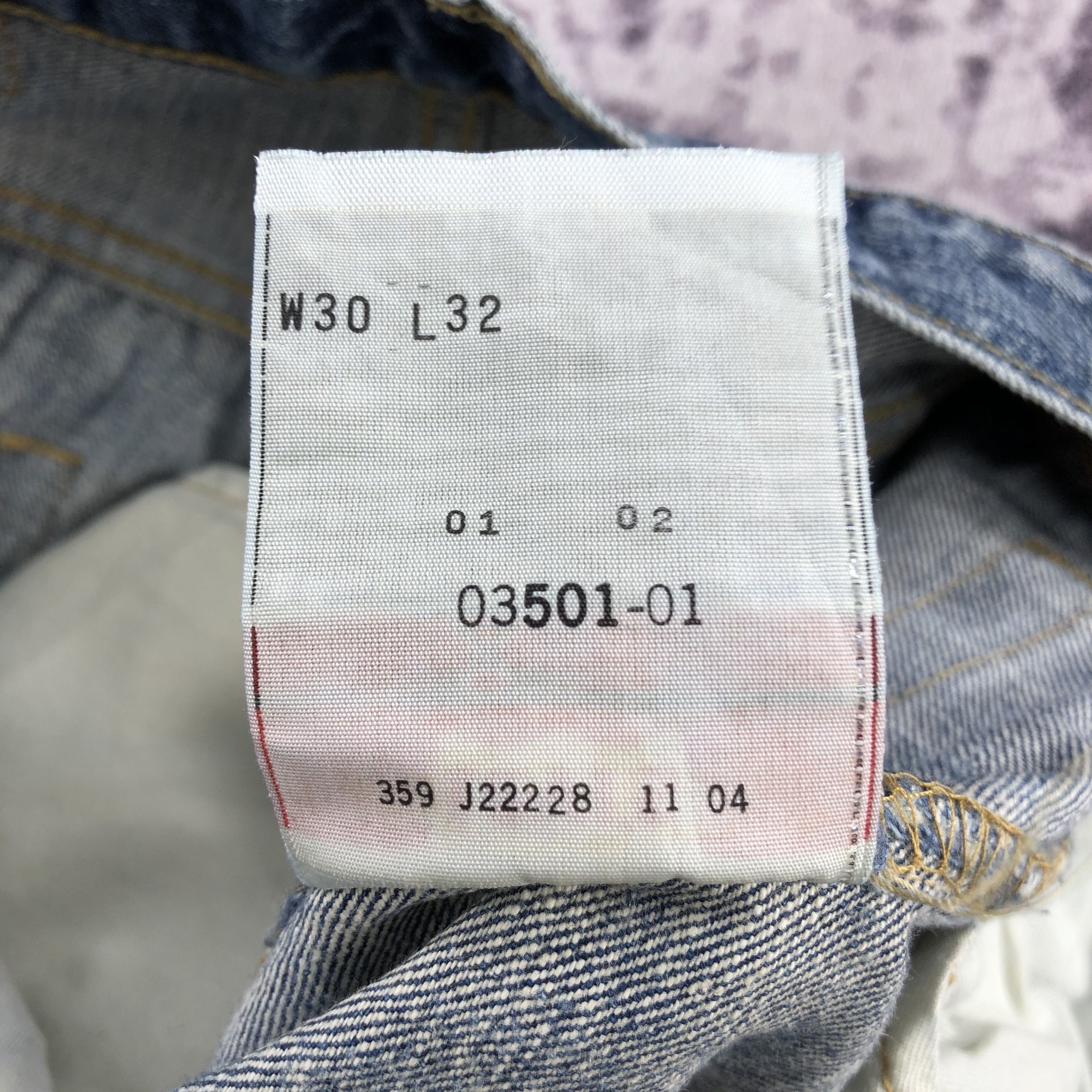 Levi's 90s Vintage Blue Wash Levis 501 Jeans-JM3030 Size US 30 / EU 46 - 17 Thumbnail