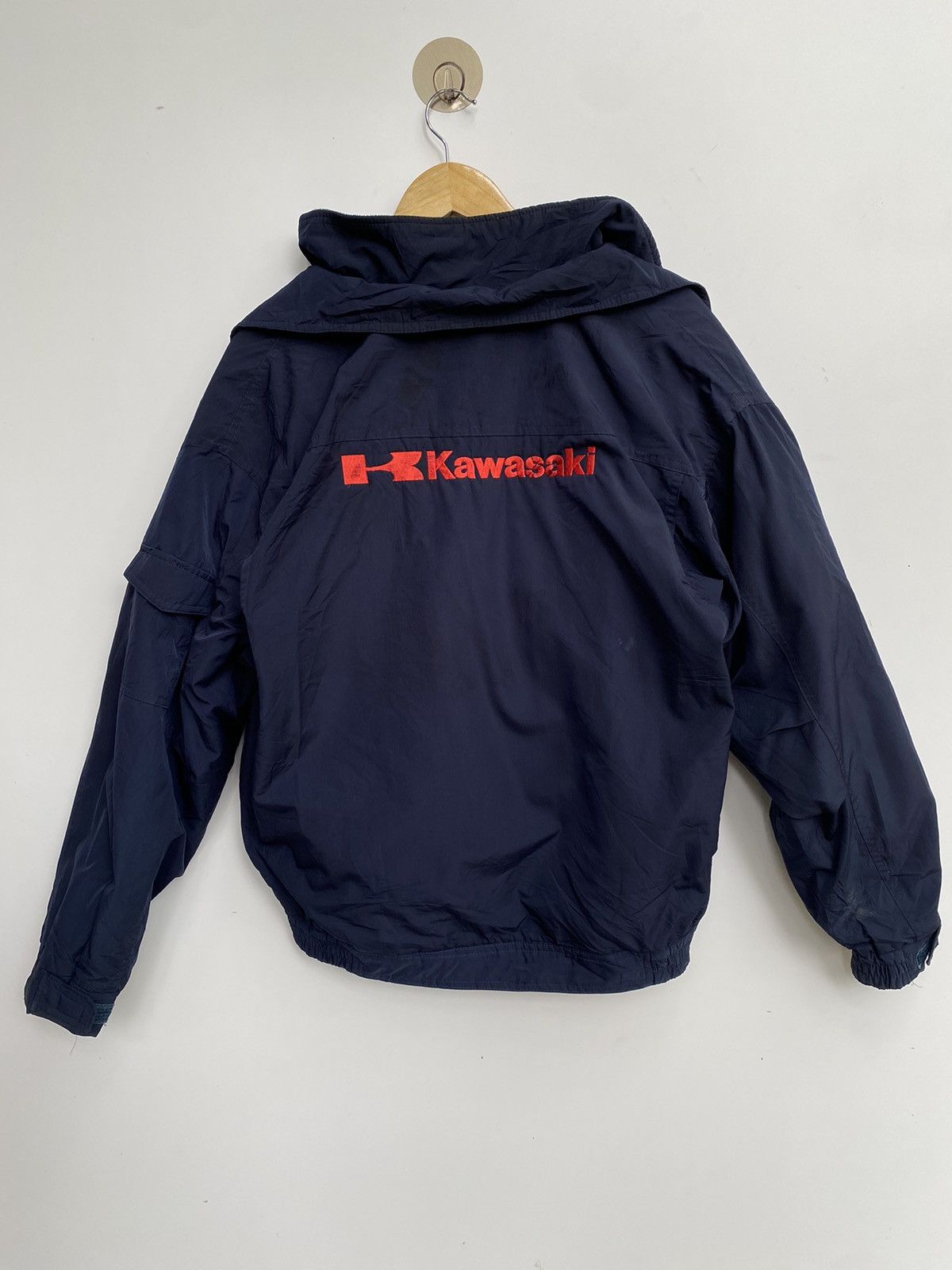 Vtg Jichodo Kawasaki Bomber Jacket Zipper