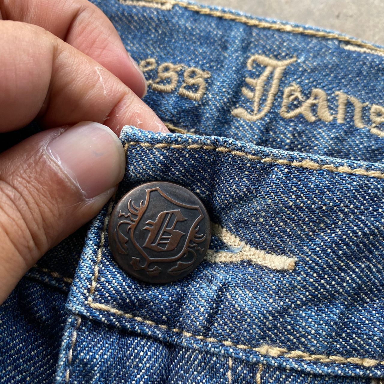 Guess 💥Flare💥Vintage Guess Jeans Denim Size US 33 - 16 Thumbnail