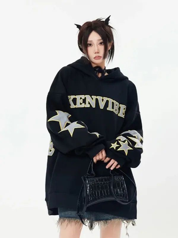Grunge Vintage Harajuku Hoodies Women 2023 Fashion