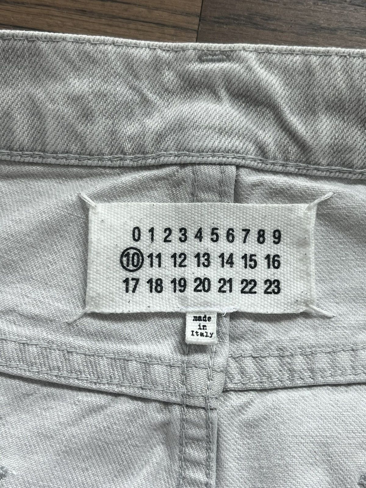 Maison Margiela Early Martin Margiela Line 10 Off White Denim Patched Jeans Size US 32 / EU 48 - 5 Thumbnail