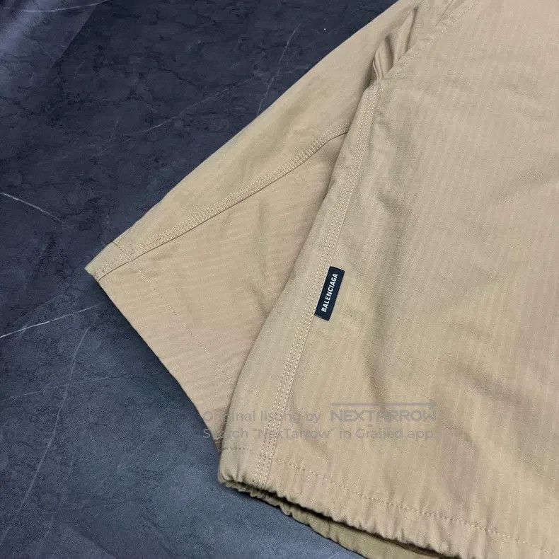Balenciaga Balenciaga Recycled Khaki Cotton Jacket Size US S / EU 44-46 / 1 - 8 Thumbnail