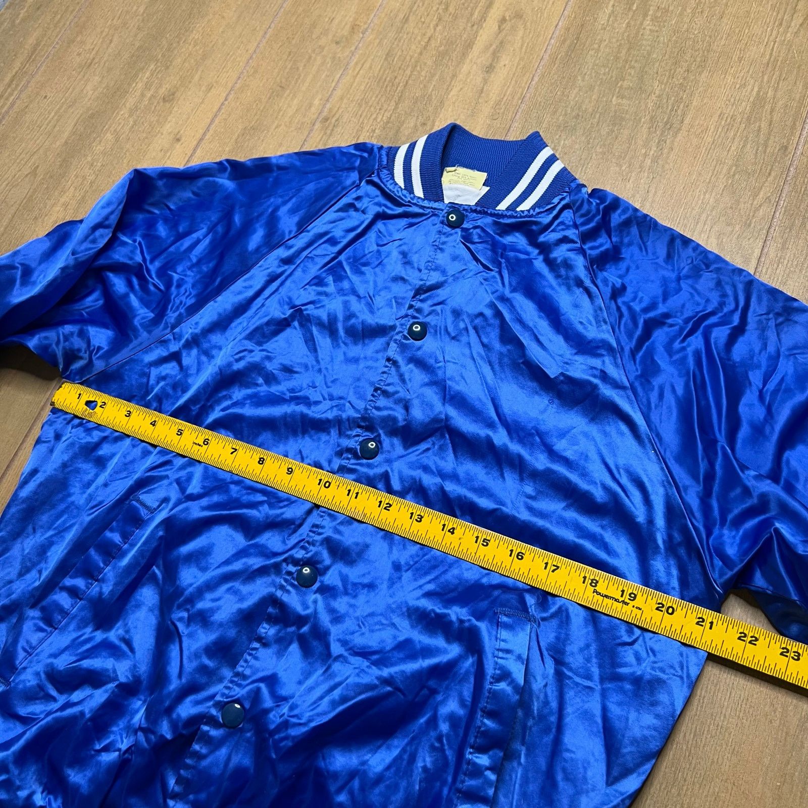 Vintage Vintage Nevada State Satin Jacket USA Blue Snap Bomber M Size US M / EU 48-50 / 2 - 6 Thumbnail