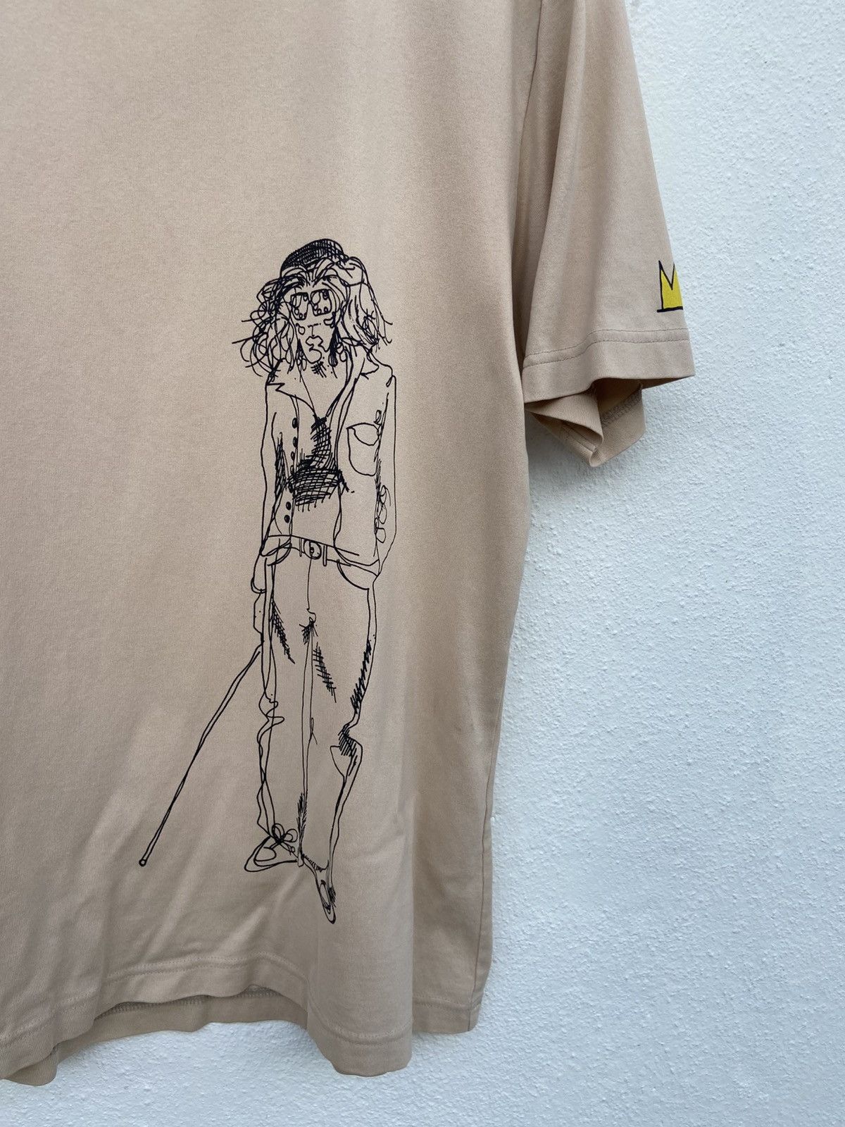 Jean-Michel Basquiat 🔥 Vintage Jean Michel Basquiat t shirt distressed Size US M / EU 48-50 / 2 - 2 Thumbnail