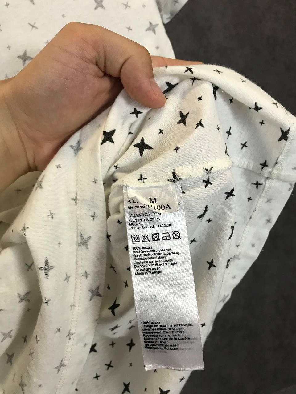 Allsaints Allsaints art monogram tee Size US M / EU 48-50 / 2 - 4 Thumbnail