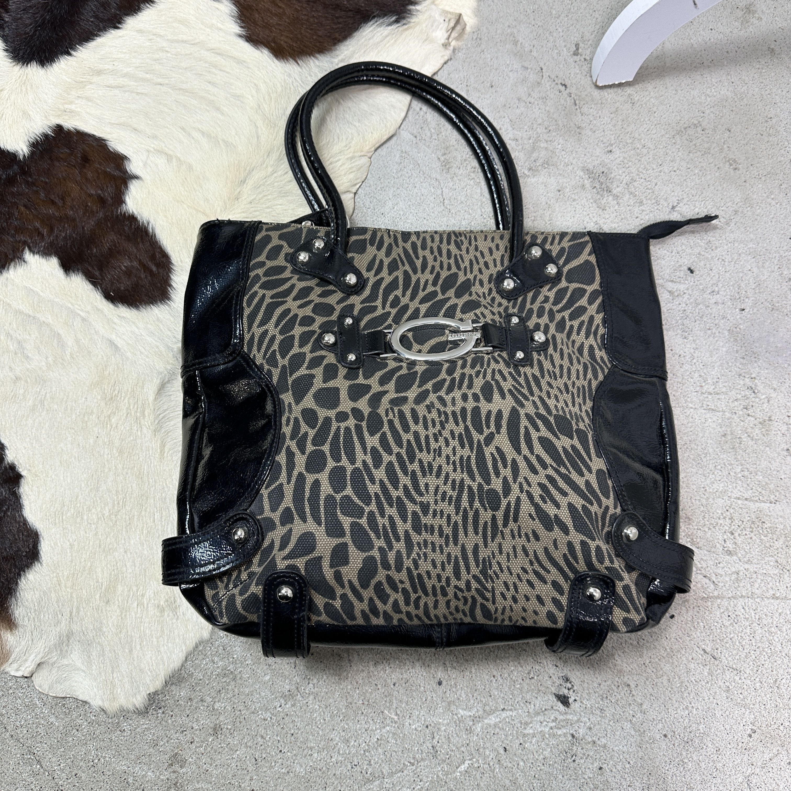 Guess Vintage Guess Canvas Shooper Cheetah Bag Y2K Size ONE SIZE - 5 Thumbnail