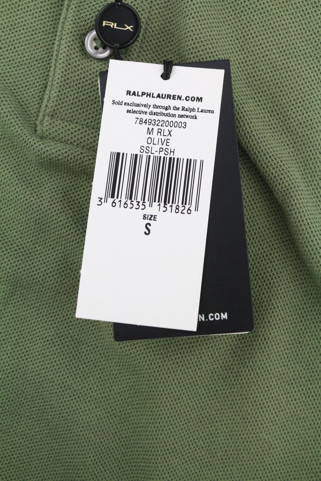 RLX Ralph Lauren S Green Polo Neck Wicking Tee 84568 Size US S / EU 44-46 / 1 - 7 Thumbnail