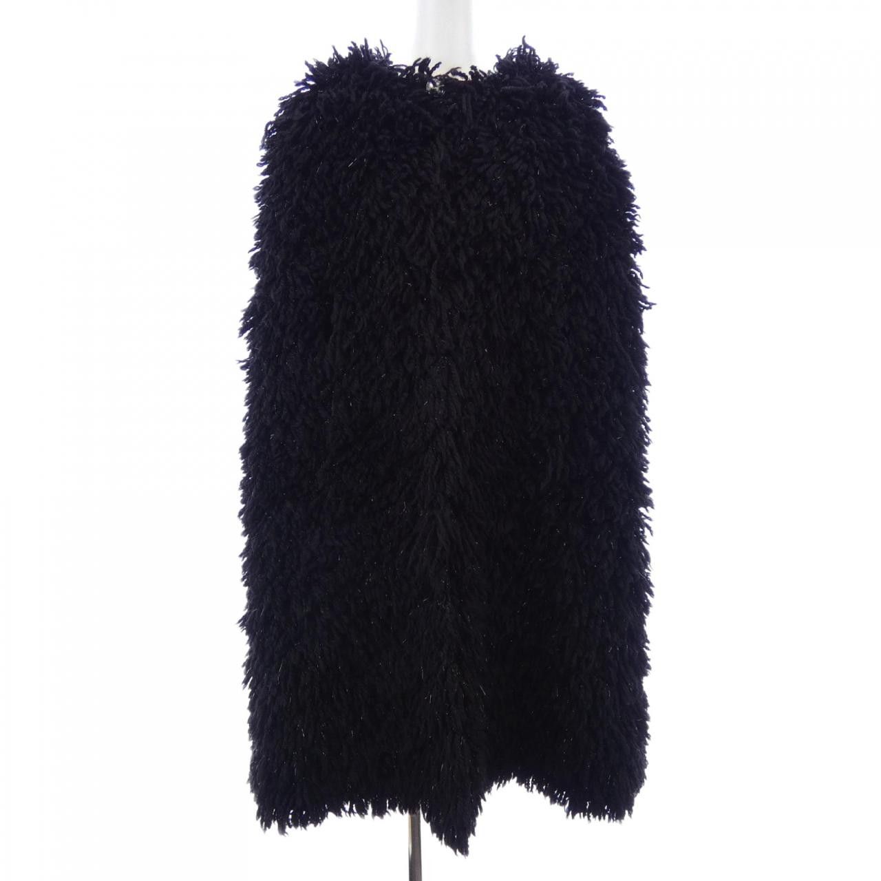 Chanel Chanel Chanel Knit Cape Textile Outerwear P73167V63056 DUTY FREE for USA Size ONE SIZE - 1 Thumbnail